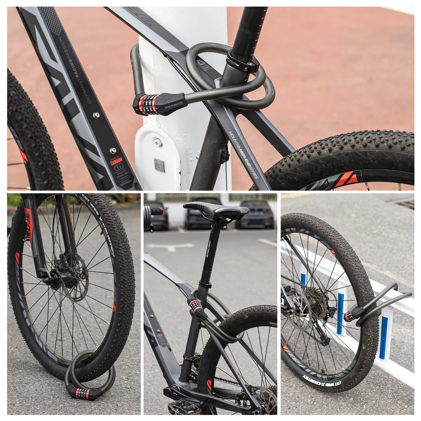 LED Security Bike Lock 5-Digit Combination - Image 6