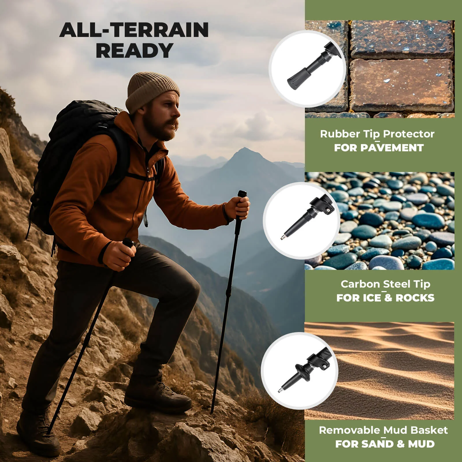 Lightweight 3-Section Trekking Pole - Image 14