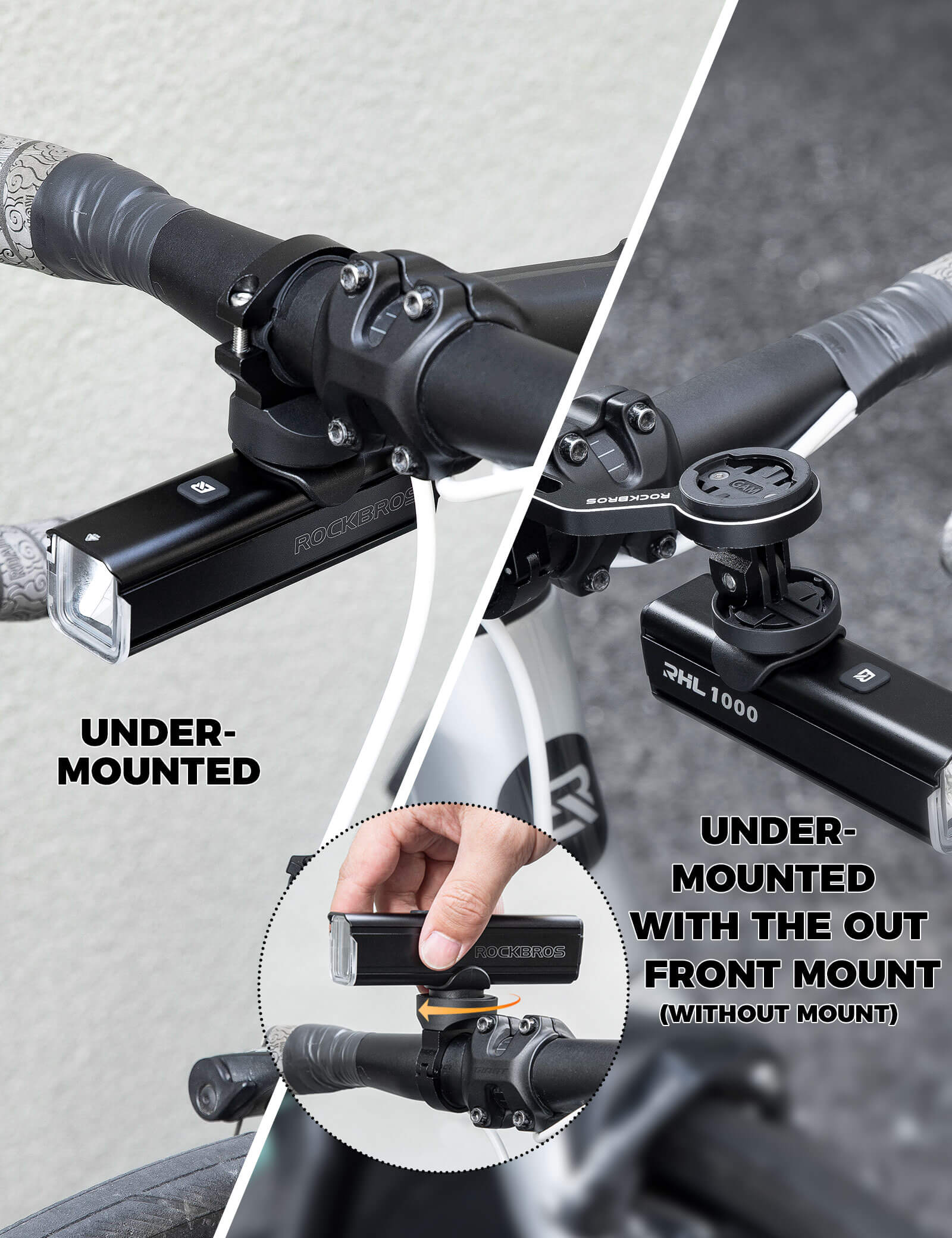 Lightweight Bike Front Light 1000 Lumens Five Lighting Modes - Image 7
