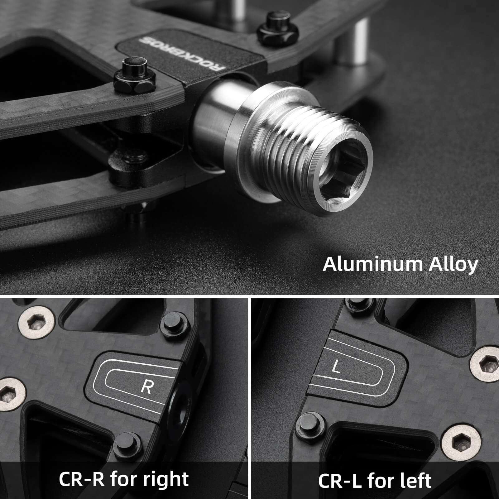 Lightweight Carbon Fiber Bike Pedals Triple Bearing Anti-Slip - Image 6