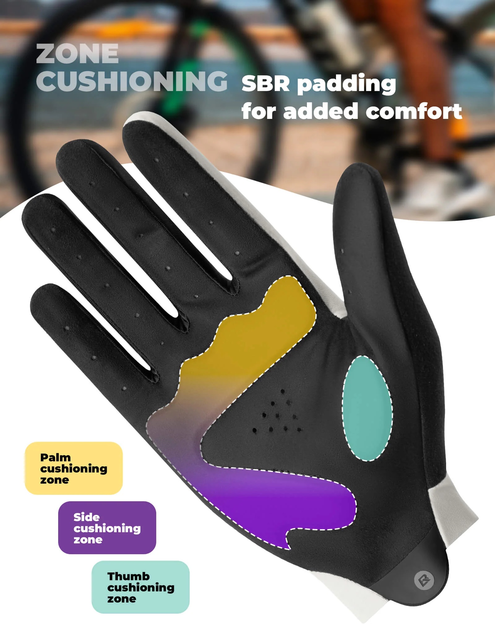 Lightweight Full-Finger Cycling Gloves with Touchscreen Tech Friendly - Image 10