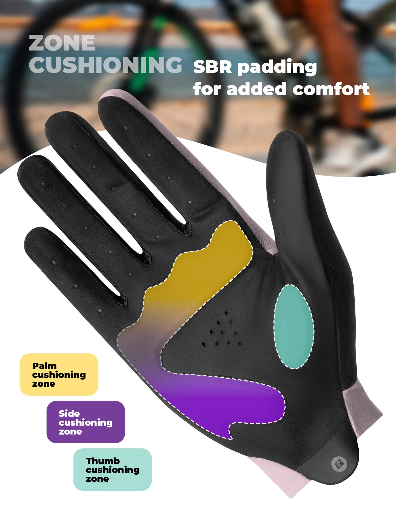 Lightweight Full-Finger Cycling Gloves with Touchscreen Tech Friendly - Image 16