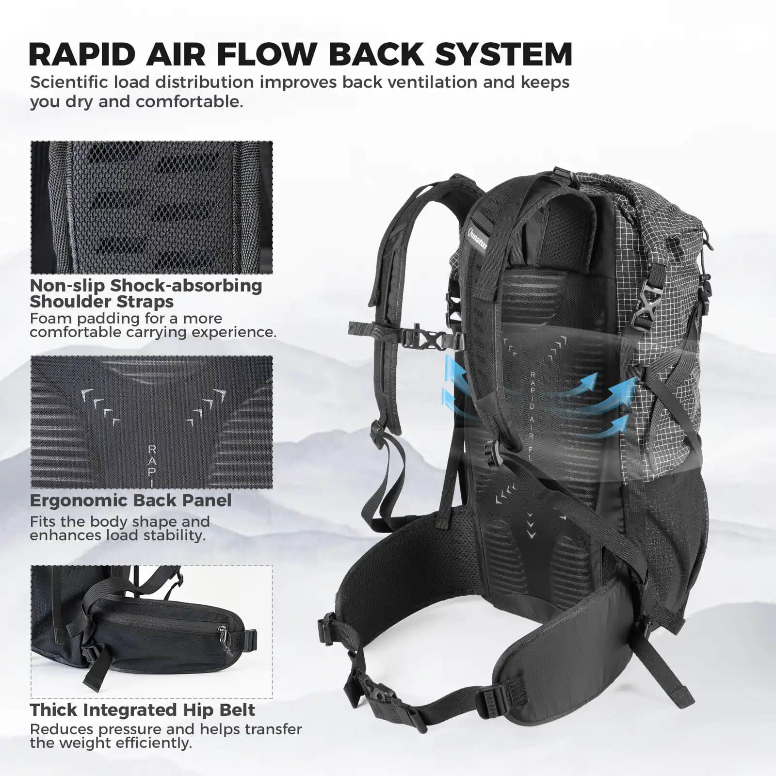 Lightweight Outdoor Backpack 30–35L - Image 12