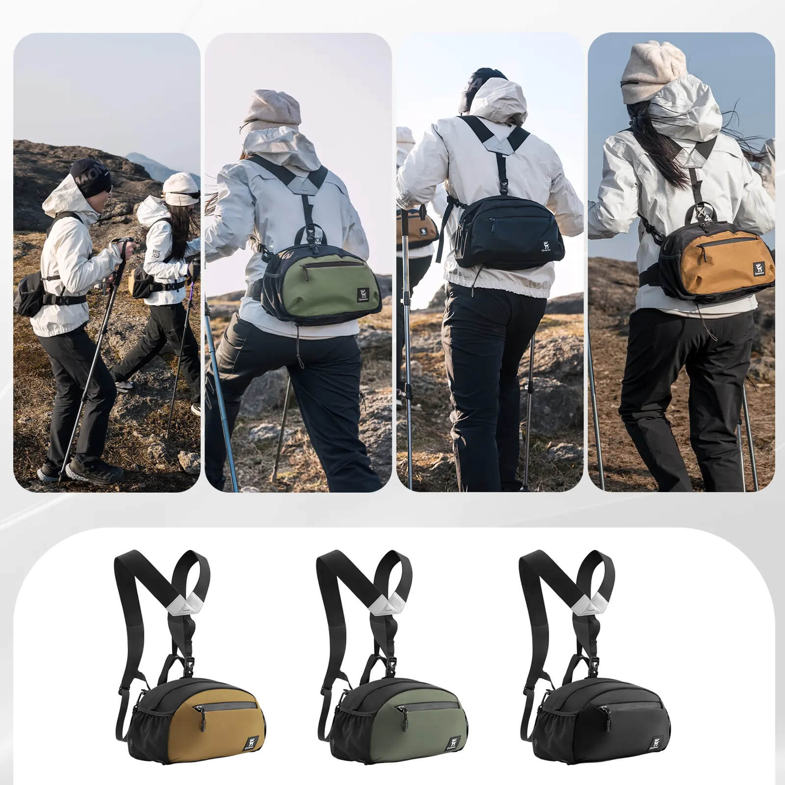 Lightweight Outdoor Backpack Waist Bag - Image 14