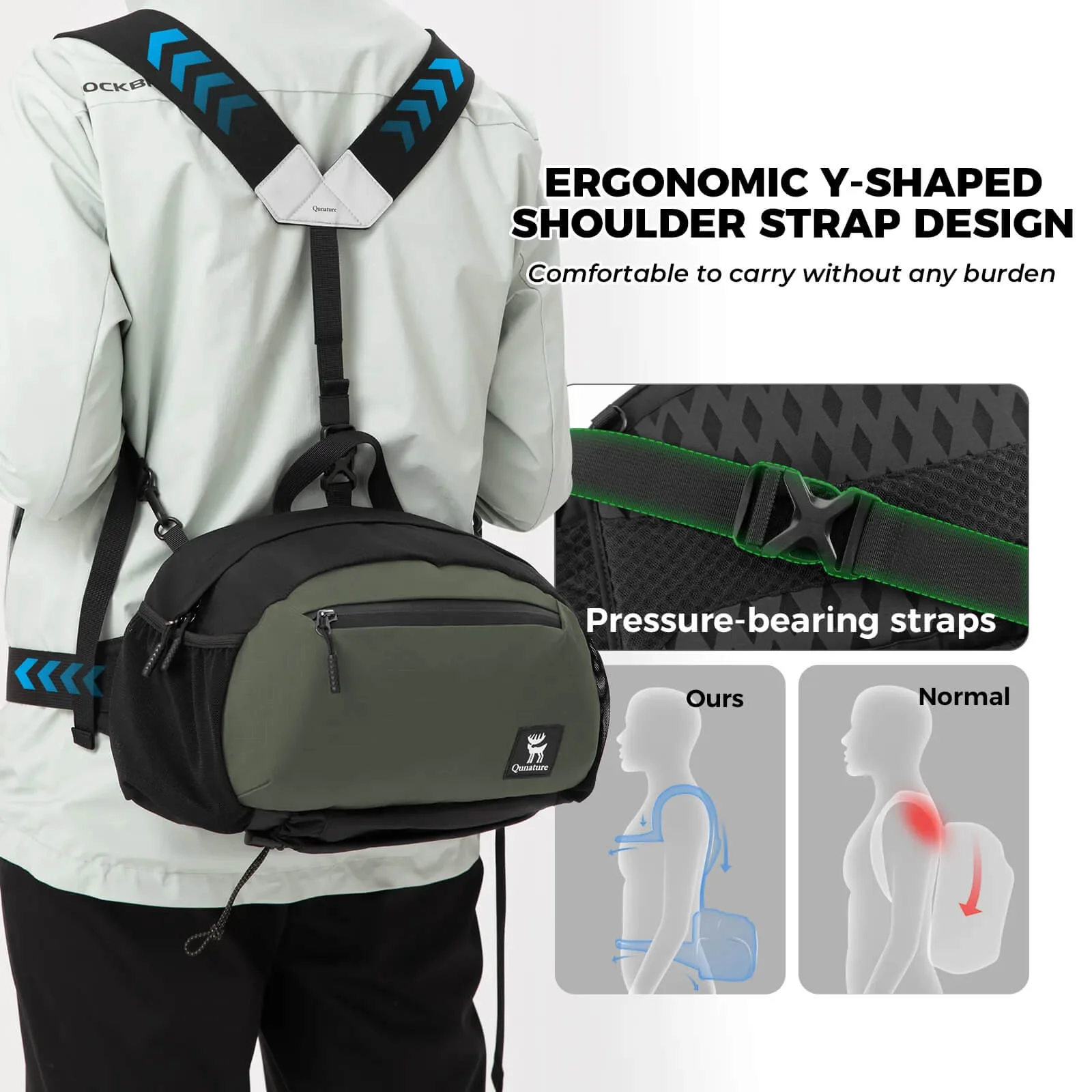 Lightweight Outdoor Backpack Waist Bag - Image 17