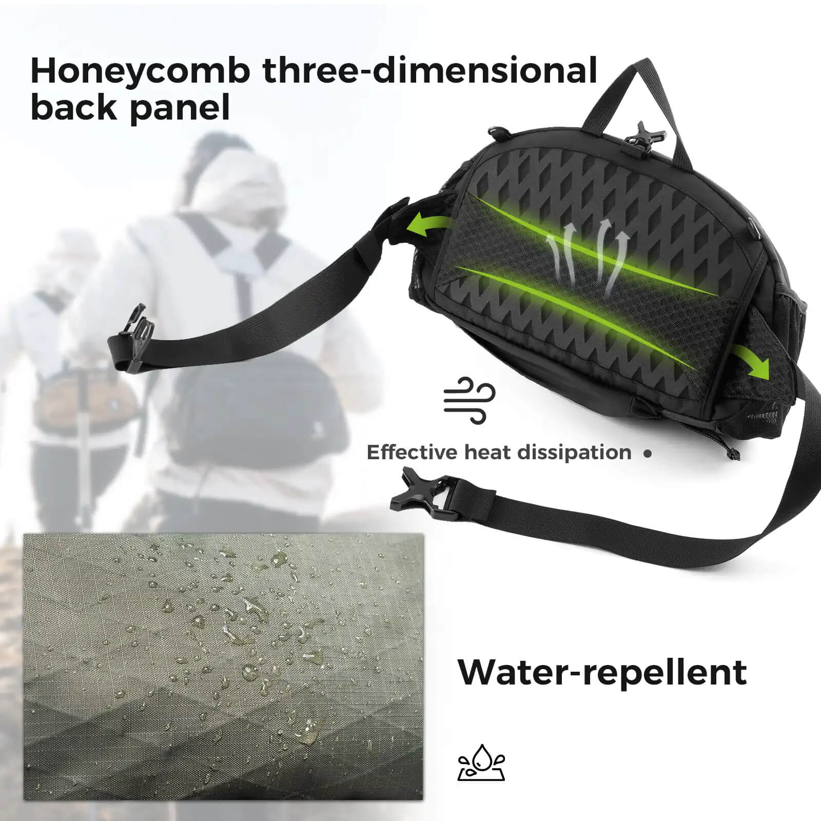 Lightweight Outdoor Backpack Waist Bag - Image 5