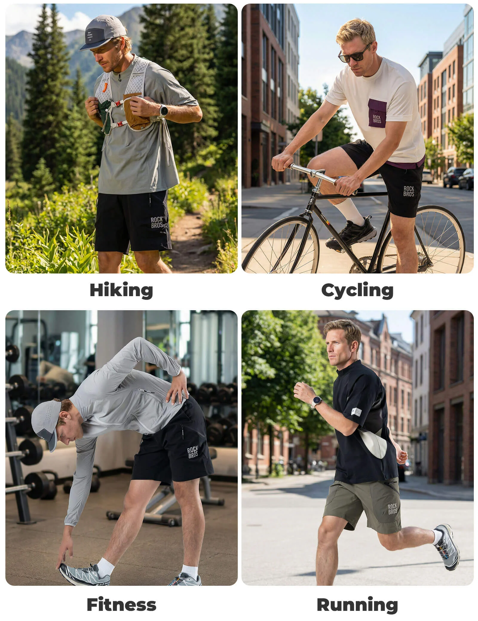 Men’s Commuter Shorts Moisture-Wicking Multi-Pocket Shorts for Outdoor - Image 6