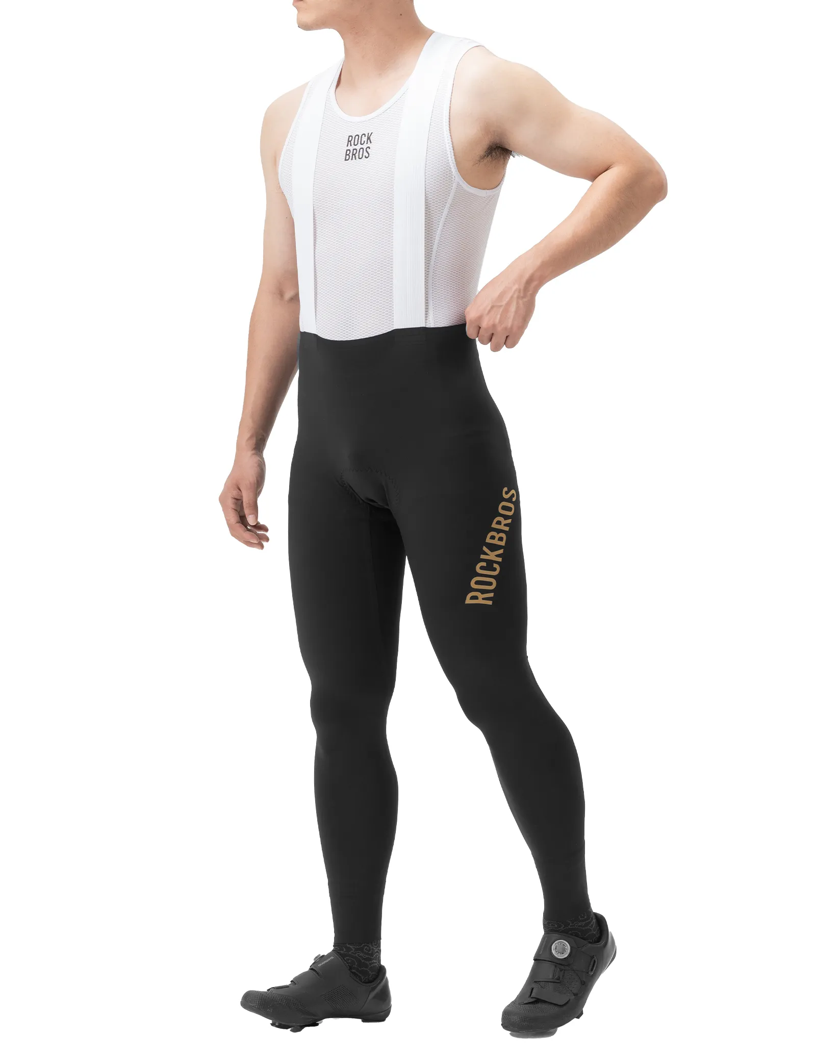 Men’s Long Cycling Bib Pants with Elastic Interface Pad Wright Pro - Image 2