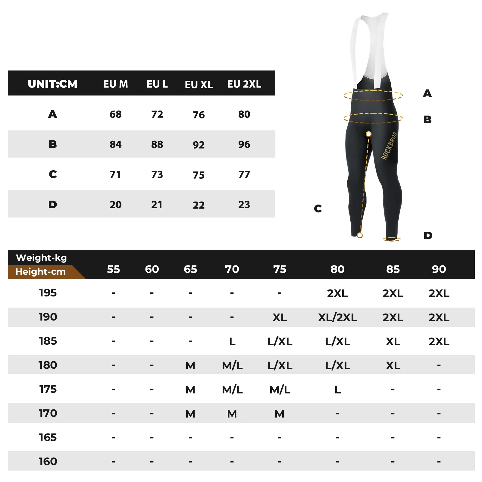 Men’s Long Cycling Bib Pants with Elastic Interface Pad Wright Pro - Image 7