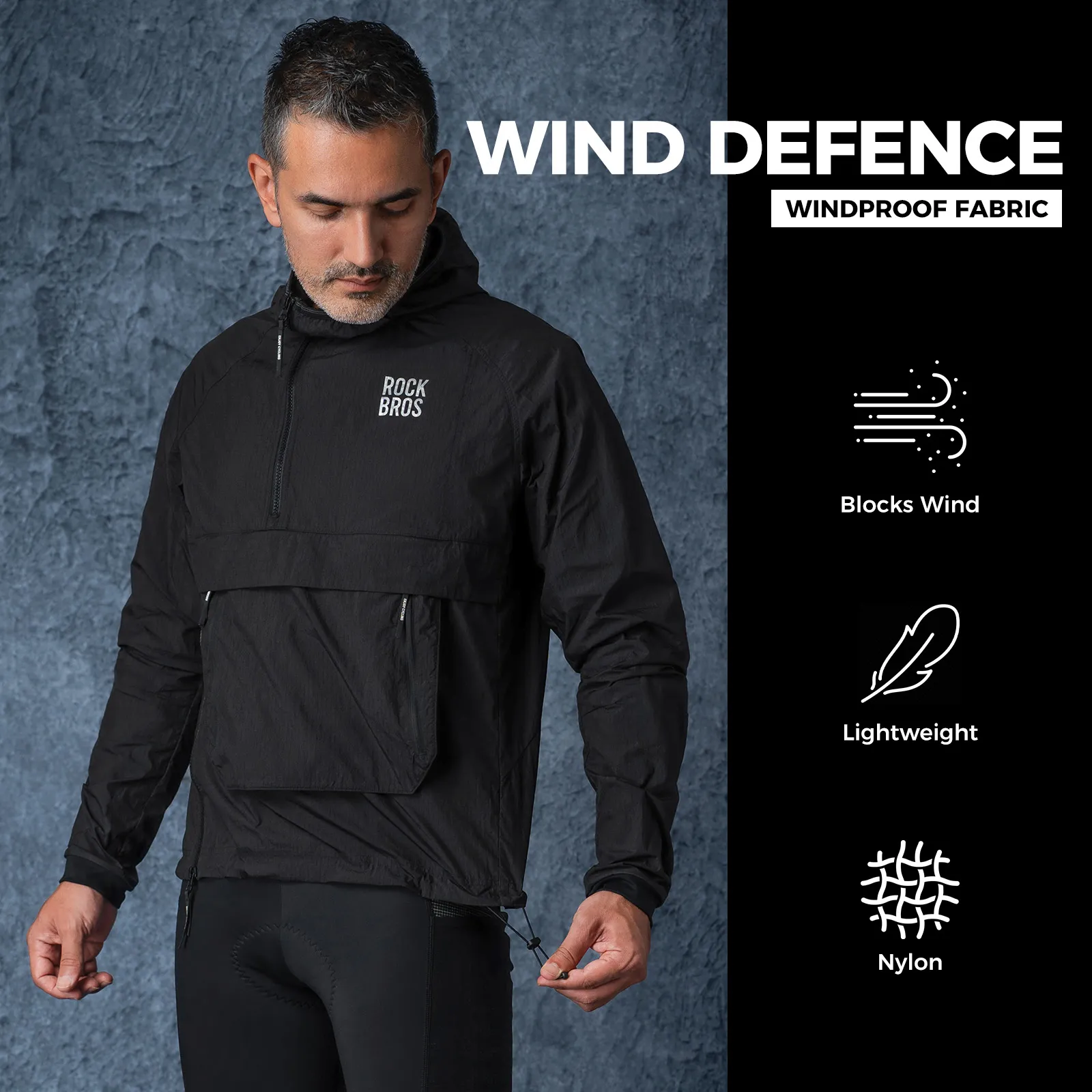 Men’s Multi-Purpose Cycling Jacket with Removable Pocket for Commuting - Image 2