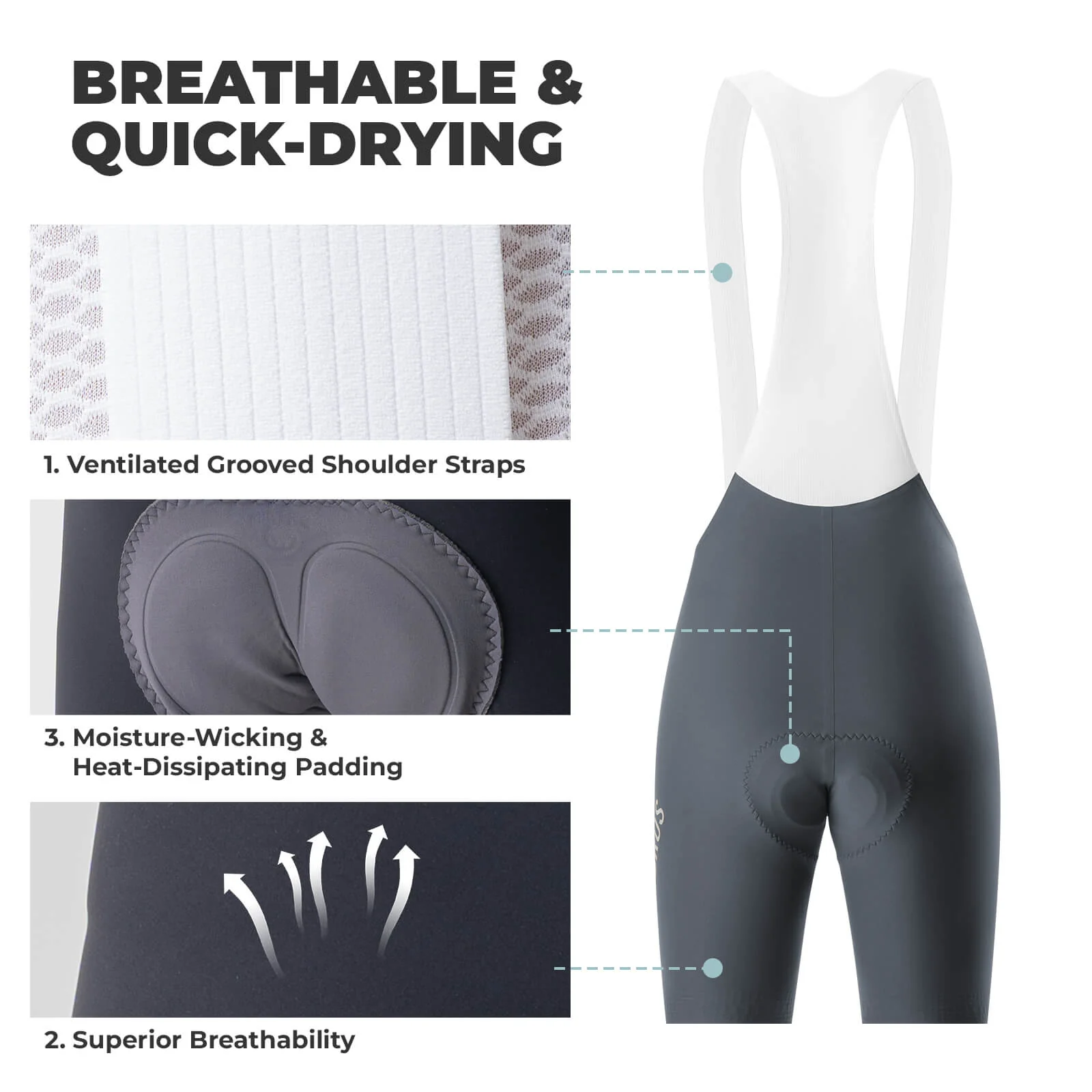 Men’s Seamless Summer Cycling Bib Shorts DOLOMITI Pad WRIGHT - Image 19