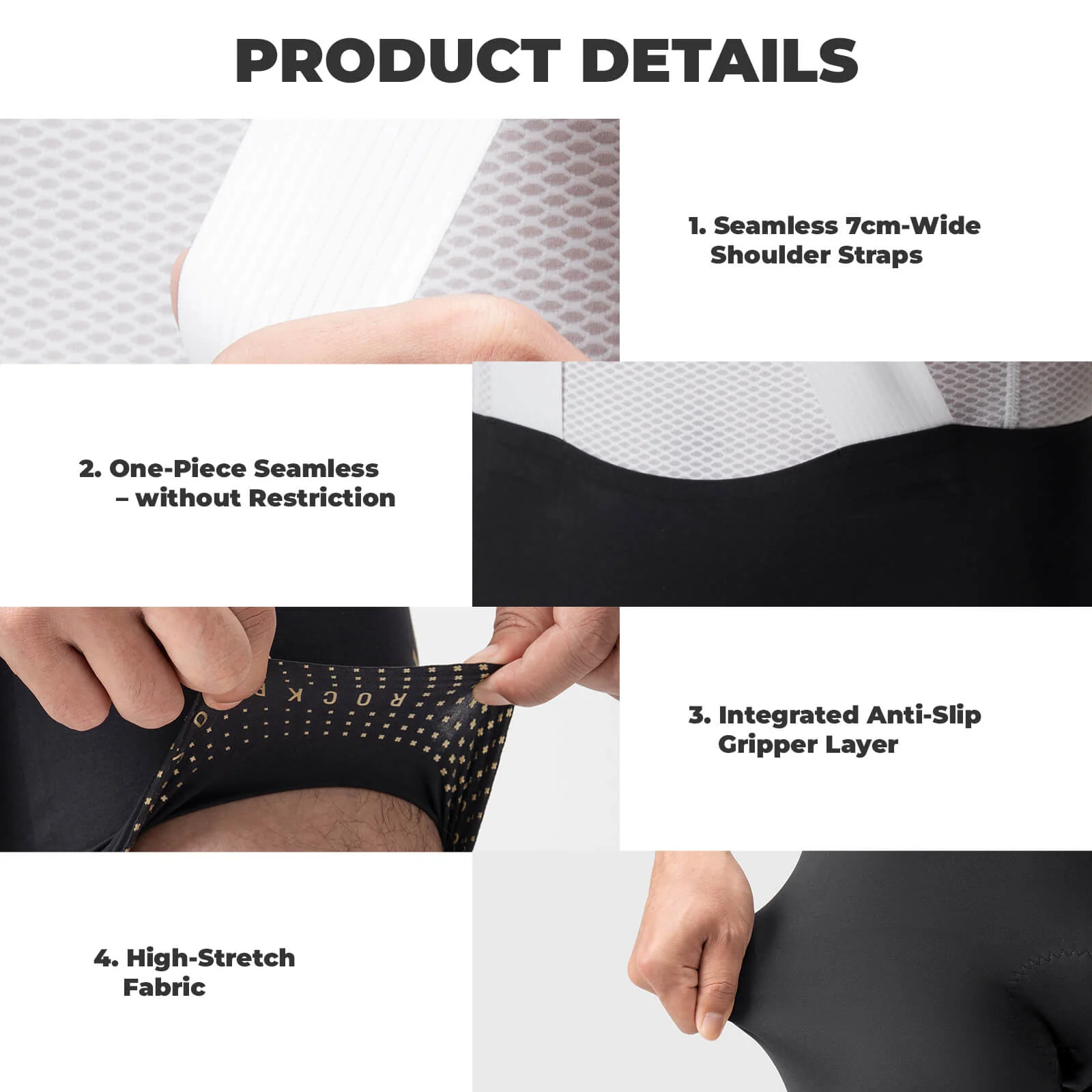 Men’s Seamless Summer Cycling Bib Shorts DOLOMITI Pad WRIGHT - Image 4