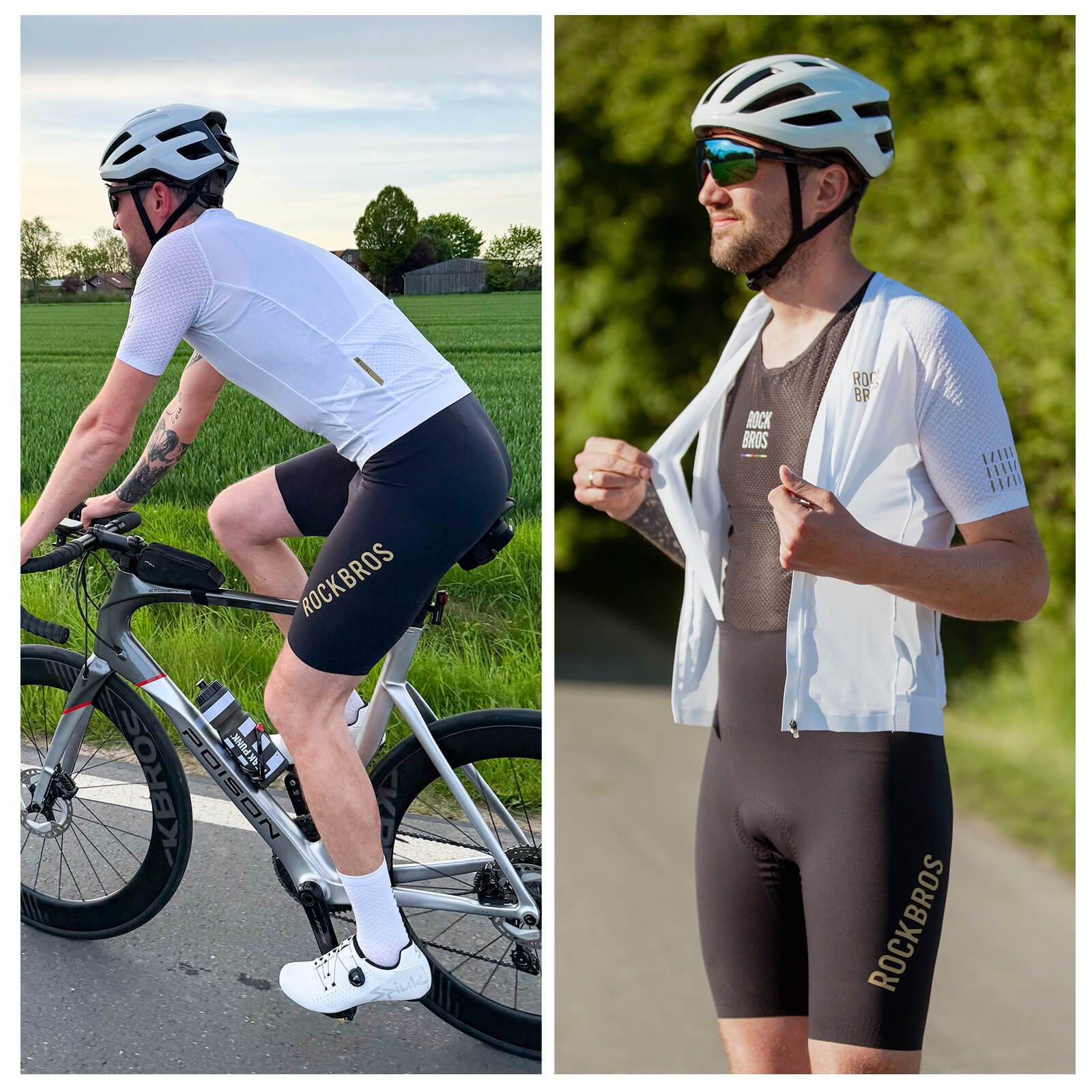 Men’s Seamless Summer Cycling Bib Shorts Double‑Arrow Elastic Interface Pad Wright Pro - Image 7