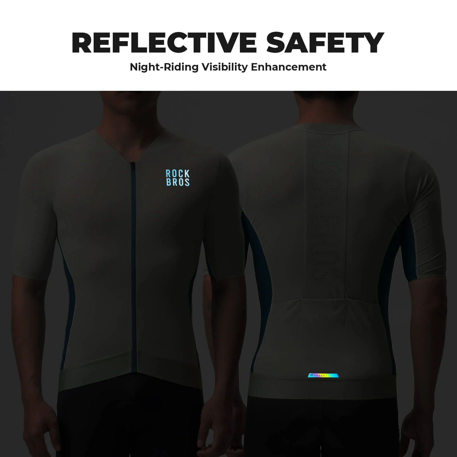 Men’s Summer Contrast Cycling Jersey SprintFit Series - Image 15