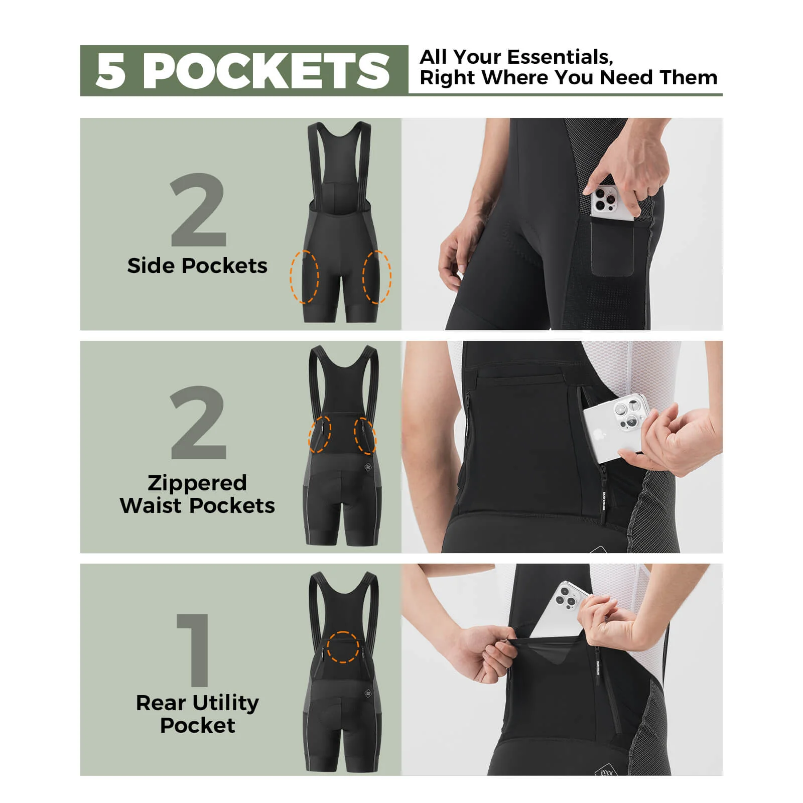 Men’s Summer Cycling Bib Shorts with Italian Dual-Arrow Durable Ride - Image 3