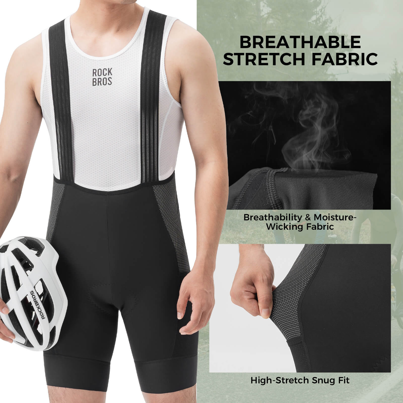 Men’s Summer Cycling Bib Shorts with Italian Dual-Arrow Durable Ride - Image 4