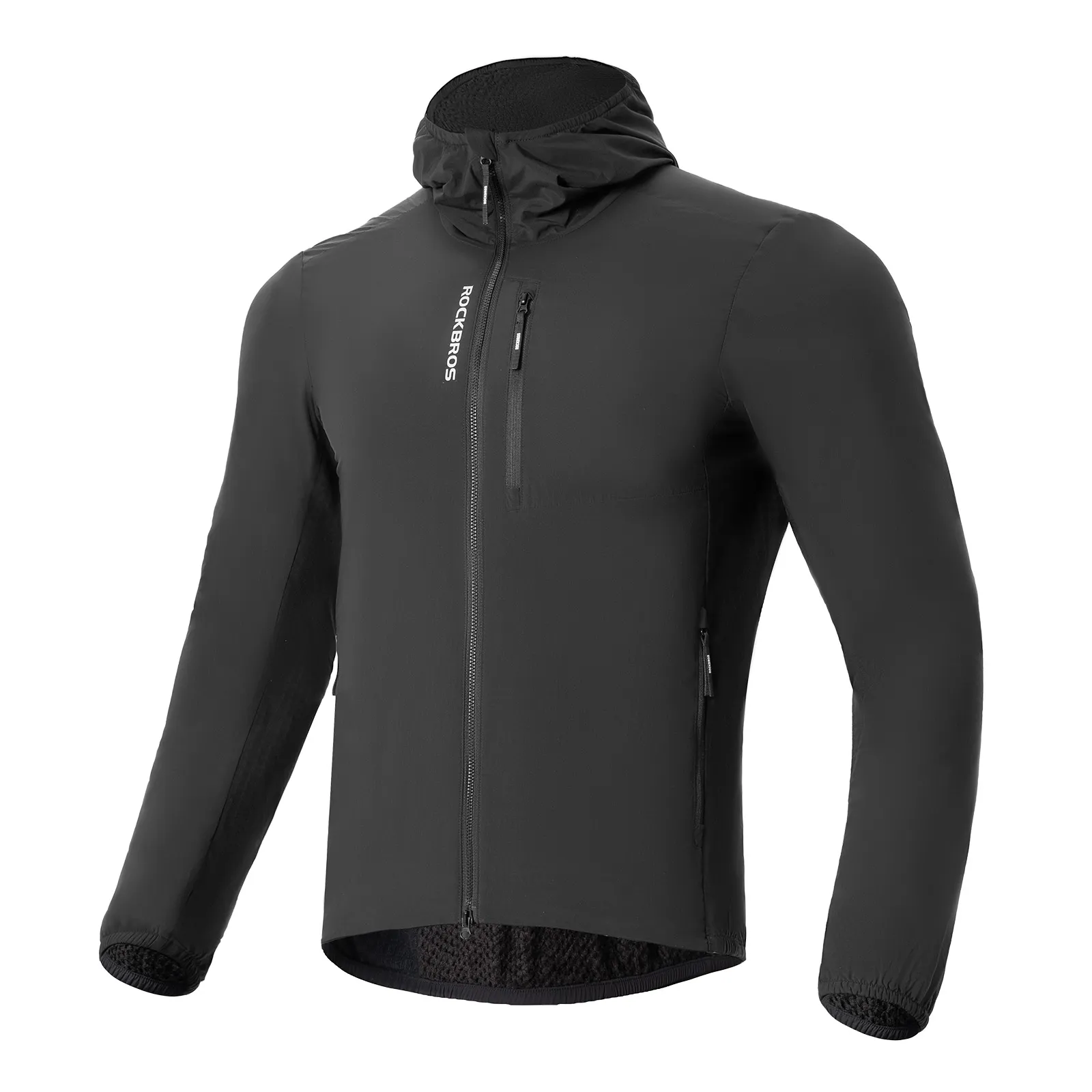 Men’s Thermal Cycling Jacket Water-Repellent Fleece with Reflective Details