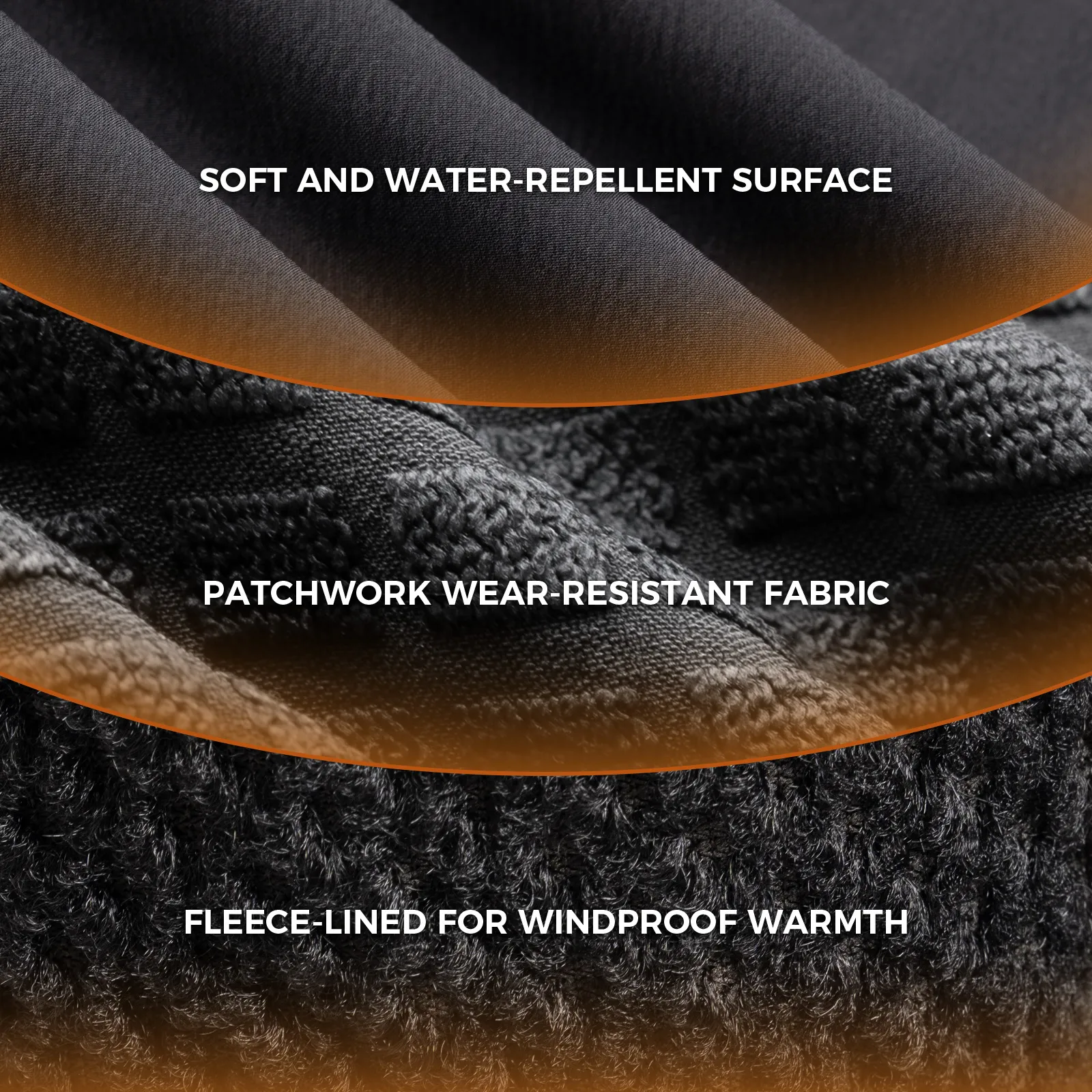Men’s Thermal Cycling Jacket Water-Repellent Fleece with Reflective Details - Image 2