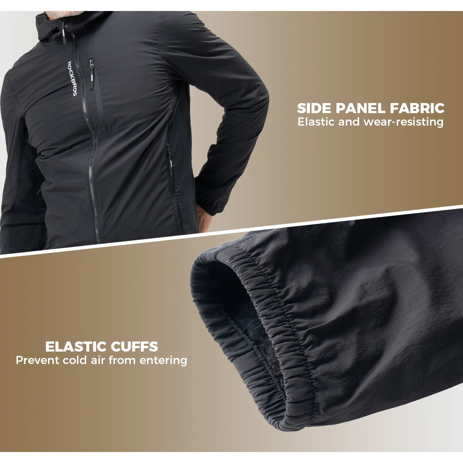 Men’s Thermal Cycling Jacket Water-Repellent Fleece with Reflective Details - Image 5