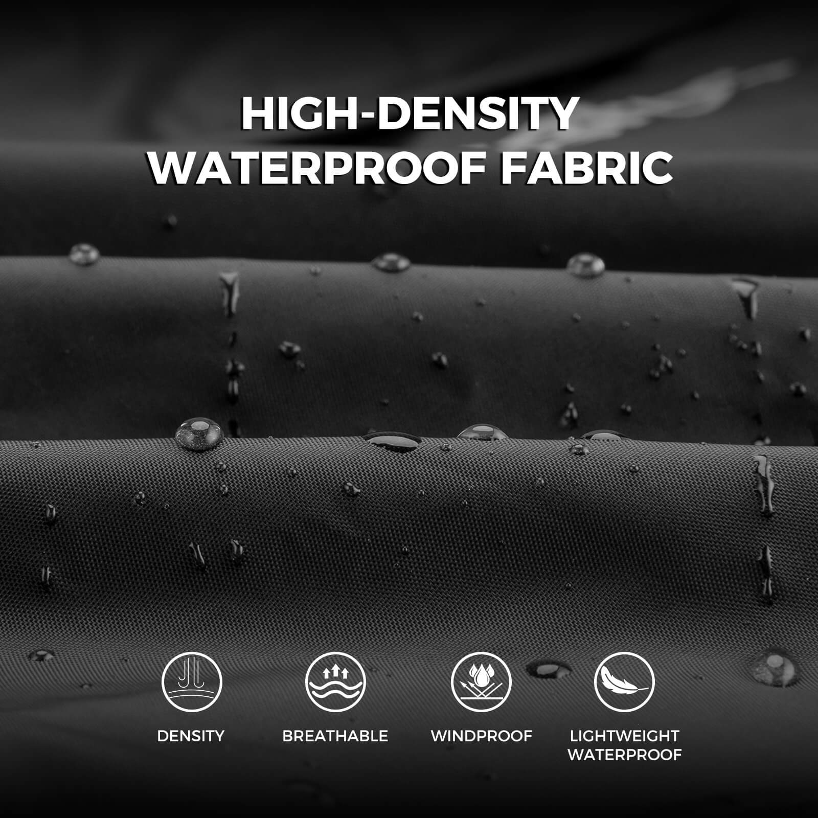 Men’s Waterproof Cycling Jacket Windproof Packable Rain Jacket for All-Weather Cycling - Image 2
