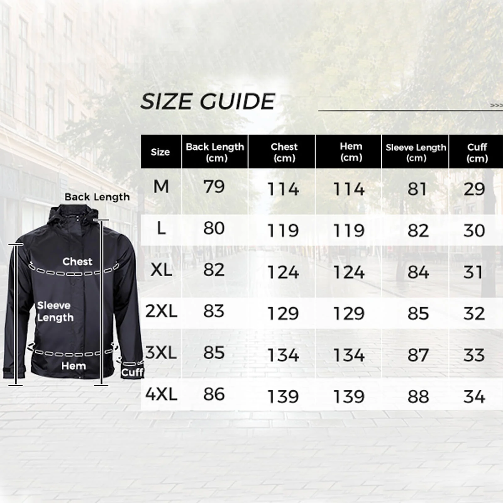 Men’s Waterproof Cycling Jacket Windproof Packable Rain Jacket for All-Weather Cycling - Image 5