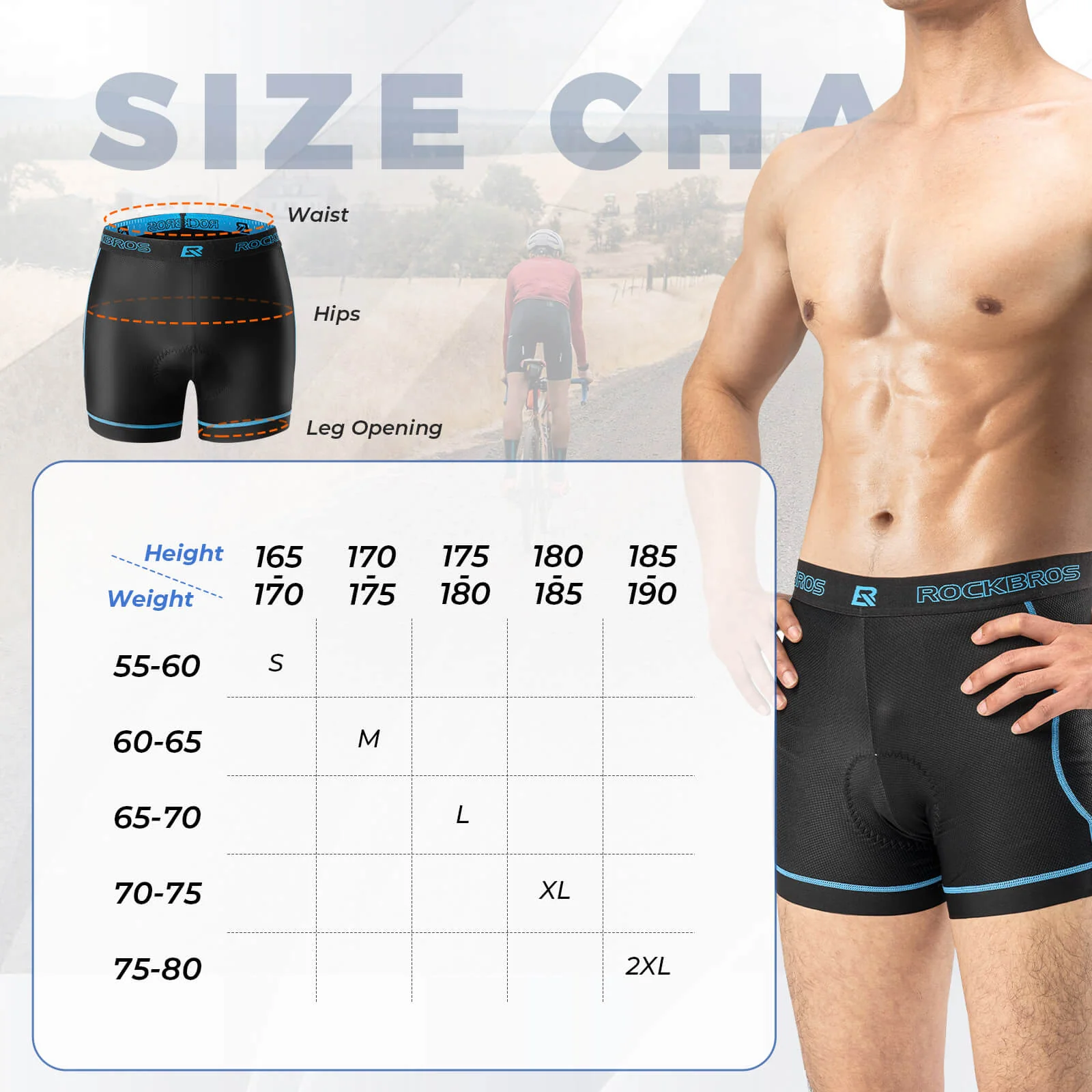 Men’s Breathable Padded Cycling Underwear Anti-Chafing Liner Shorts - Image 8