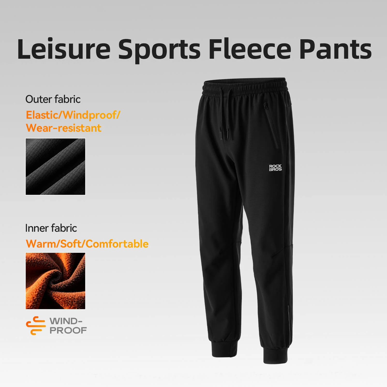 Men's Cycling Pants with Waterproof Zipper Pockets - Image 3