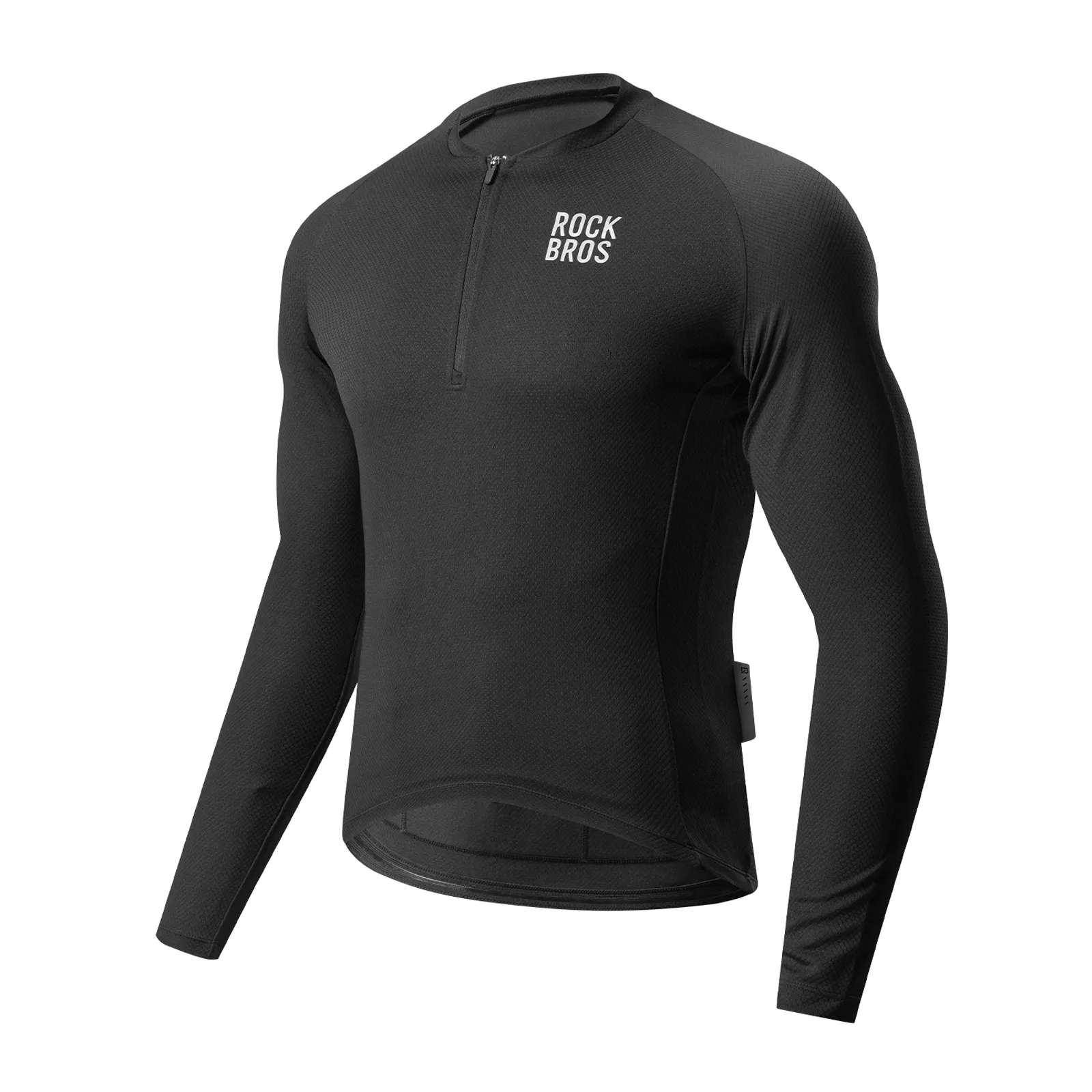 Men's Long Sleeve Half Zip Cycling Jersey Lightweight Breathable Zephyra