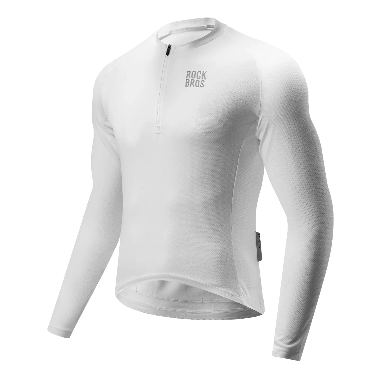 Men's Long Sleeve Half Zip Cycling Jersey Lightweight Breathable Zephyra - Image 3