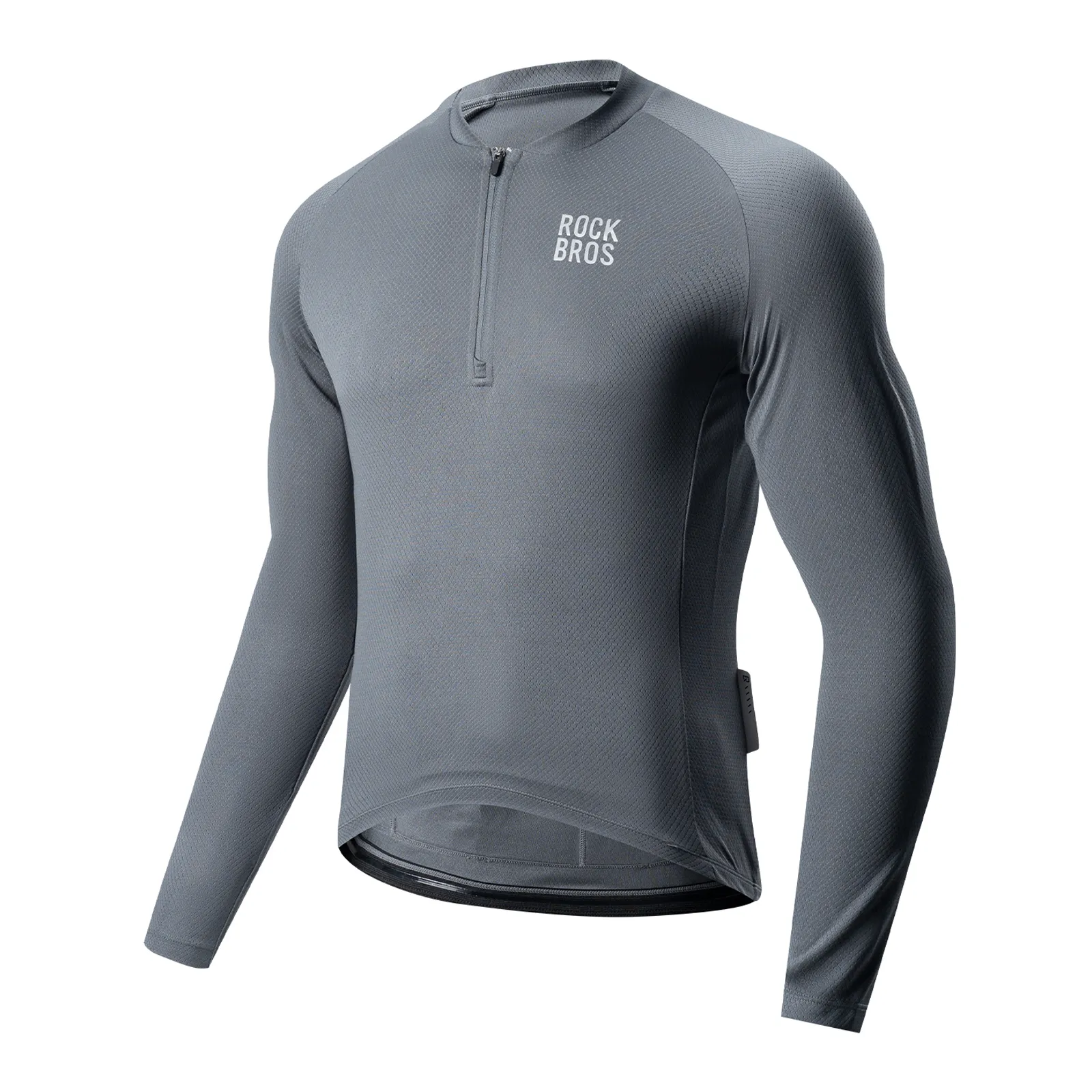 Men's Long Sleeve Half Zip Cycling Jersey Lightweight Breathable Zephyra - Image 7