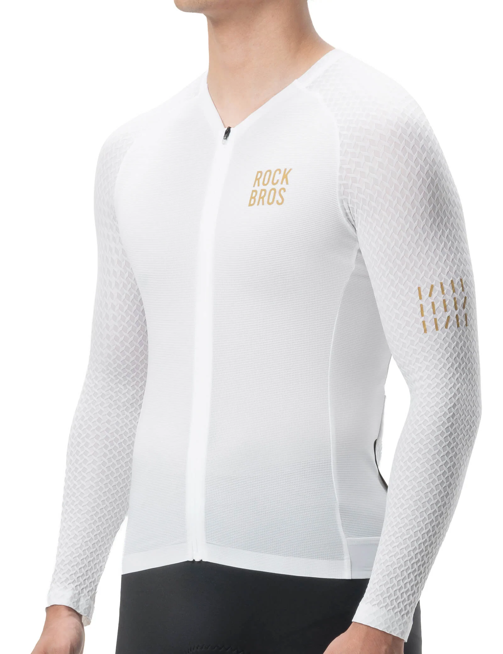 Men's Long-Sleeved Cycling Jersey with 3D Cut Diamond Fit - Image 10