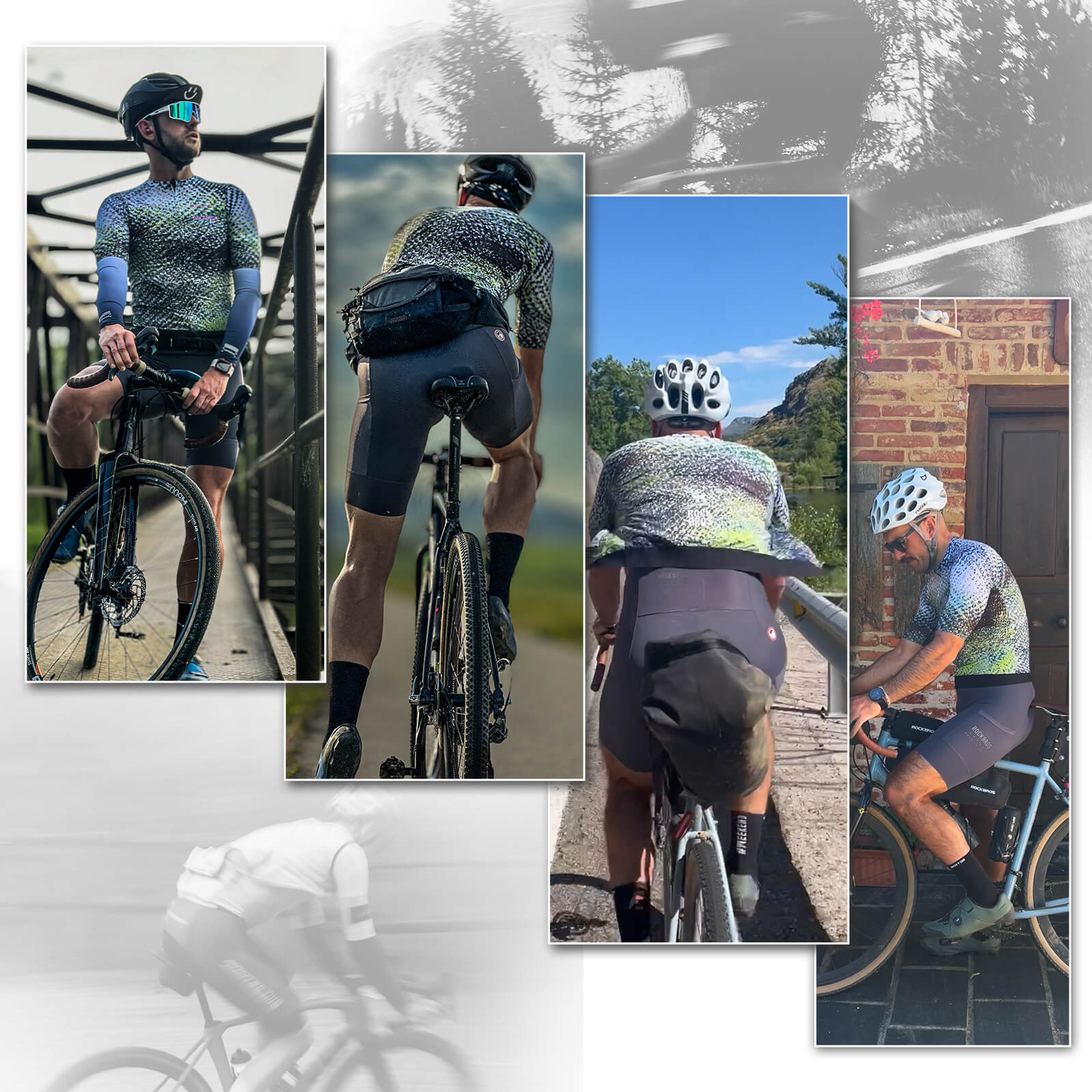 Men's Short-Sleeve Camouflage Reflective Cycling Jersey - Image 7