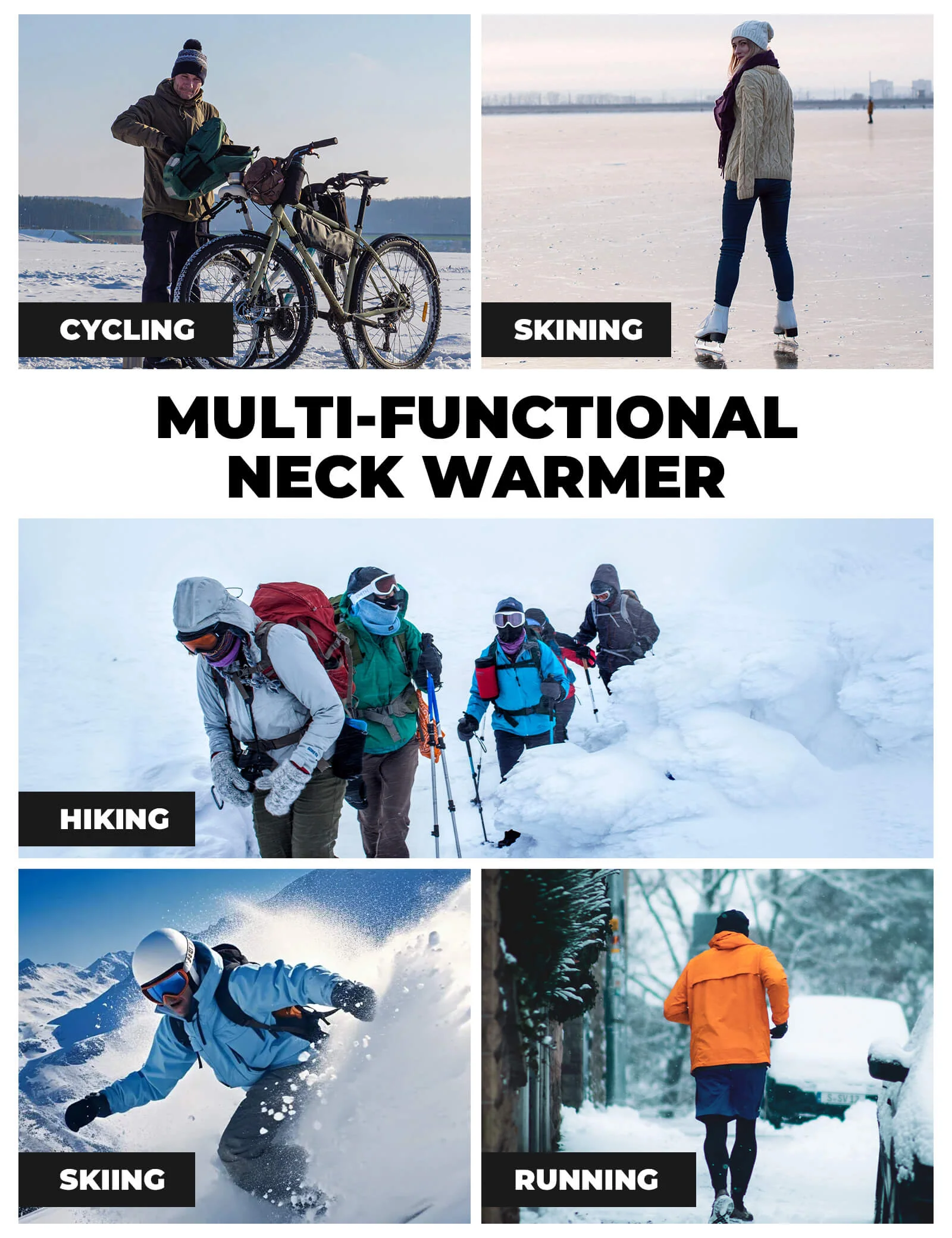 Merino Wool Tencel Face Mask Windproof Unisex - Image 14