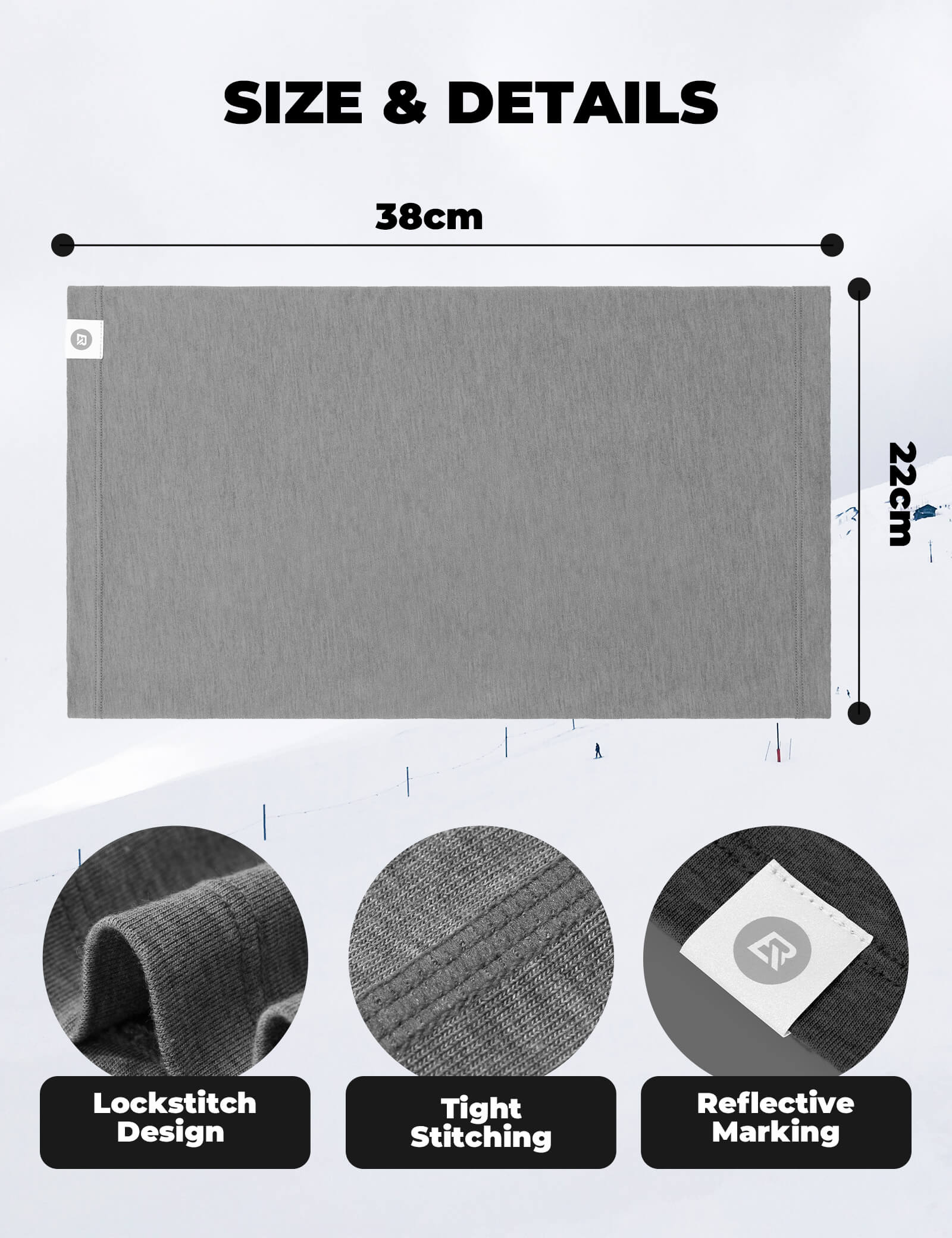 Merino Wool Tencel Face Mask Windproof Unisex - Image 20