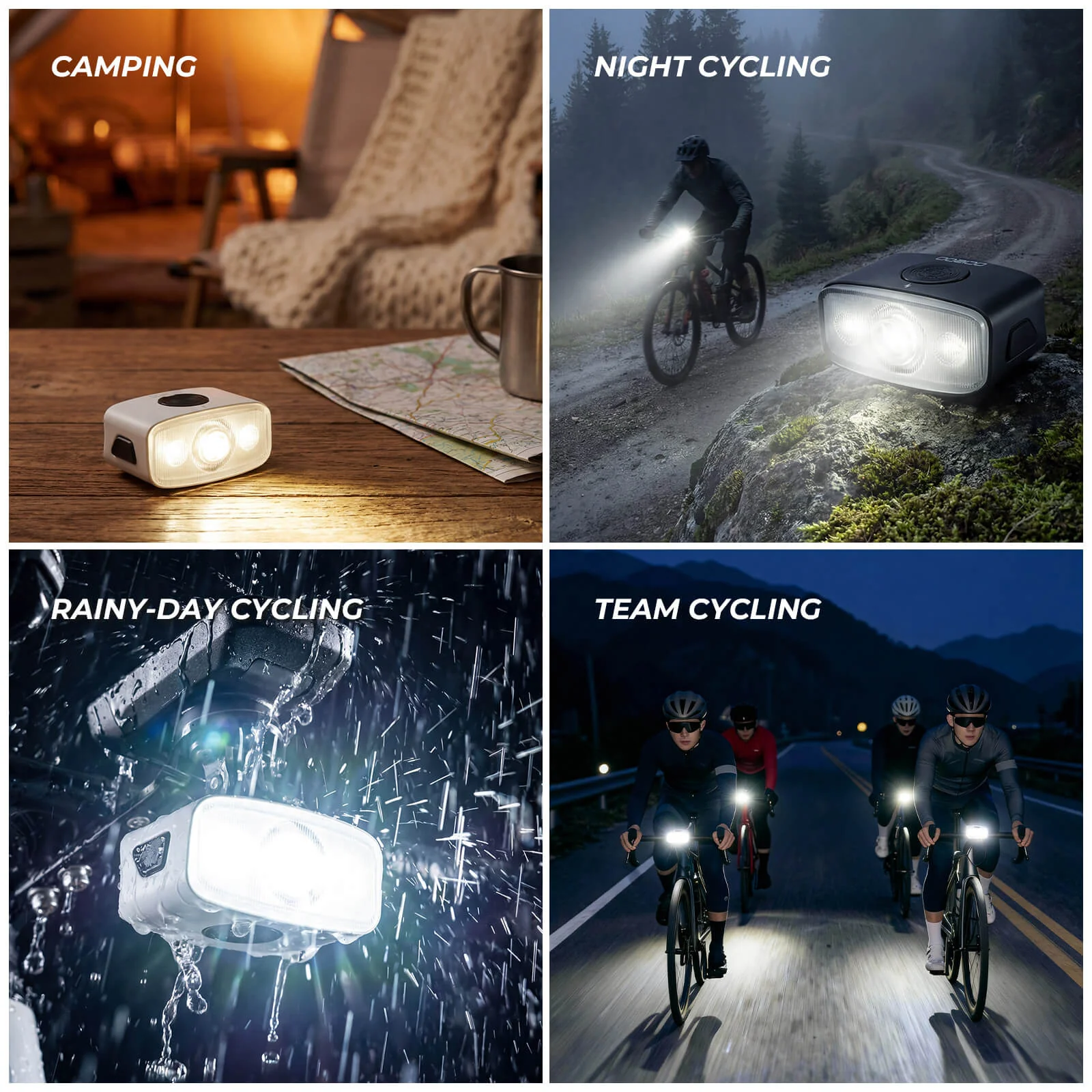 Mini Bike Front Light 3 Lighting Modes Night Riding Safety Torch - Image 18