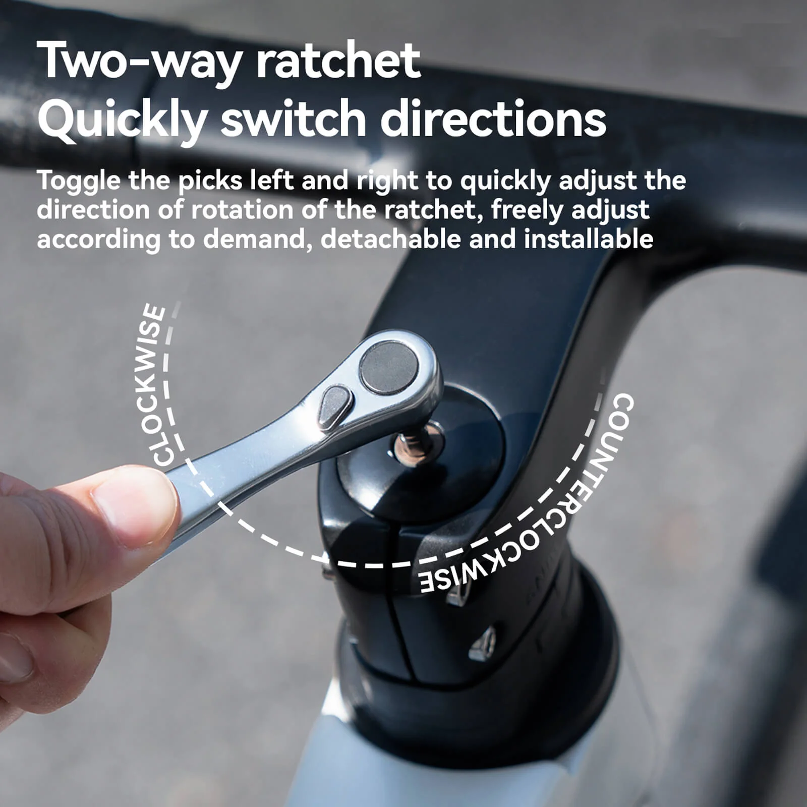 Mini Ratchet 15 In 1 Bike Repair Tool with 7 Replaceable Bits - Image 8