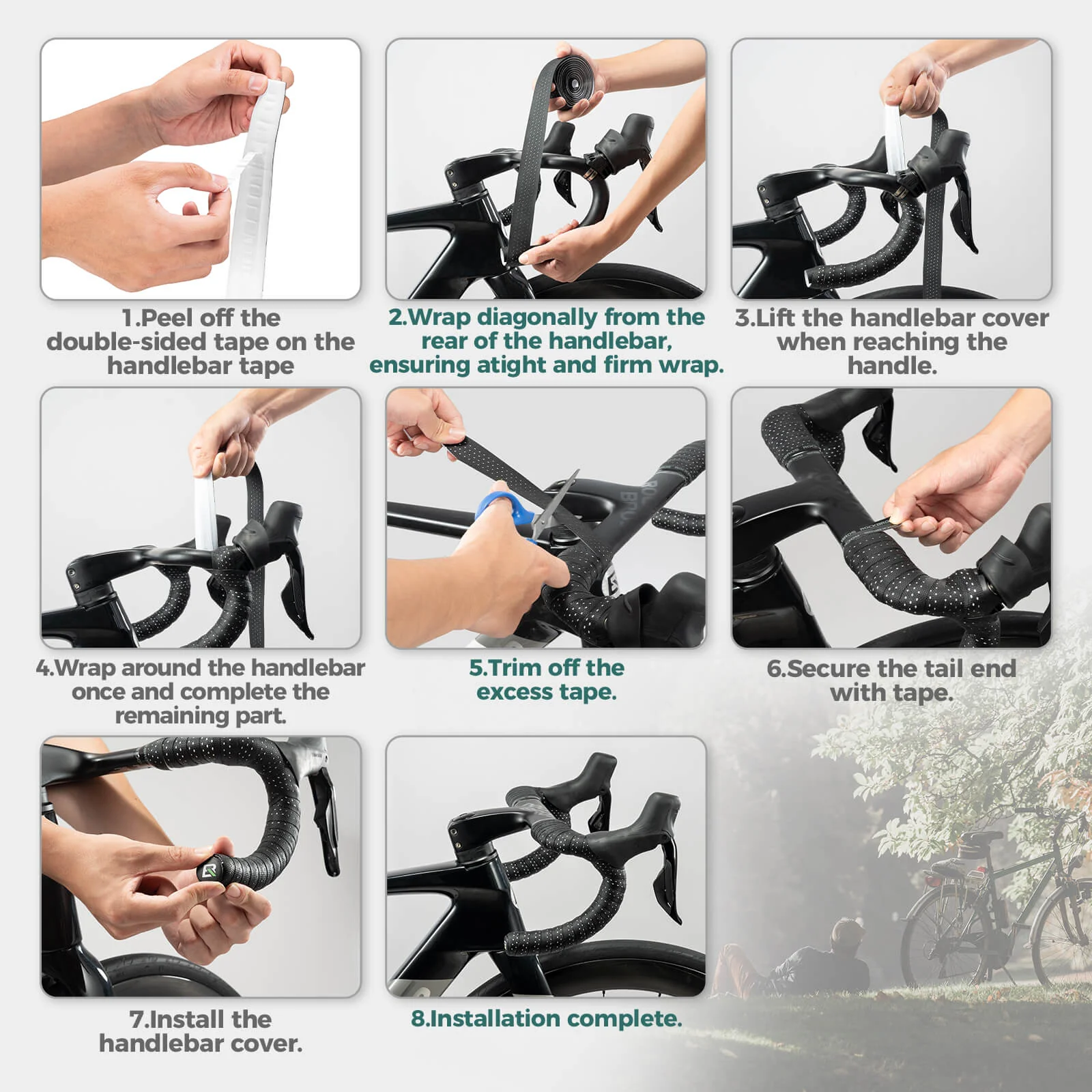 Non-Slip Silicone PU Bike Handlebar Tape for Road Bikes - Image 16