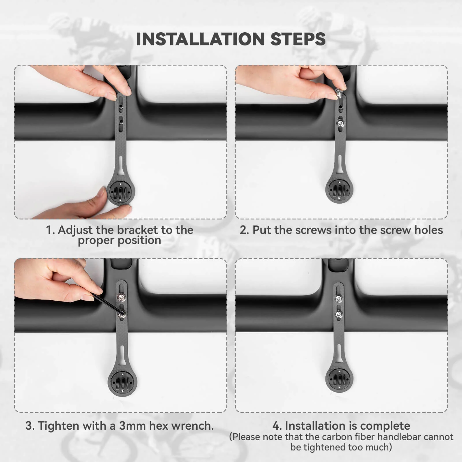 One-Piece Bike Handlebar Extension Mount Wind Pro Ride - Image 8