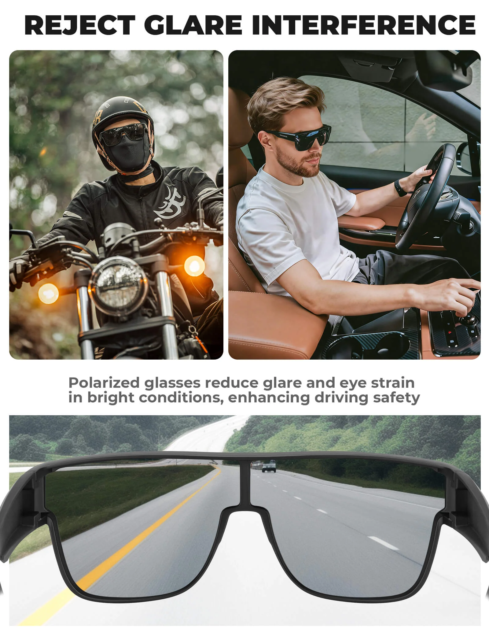 Over-Glass Polarised Cycling Sunglasses Sports Wrap SP304 - Image 10