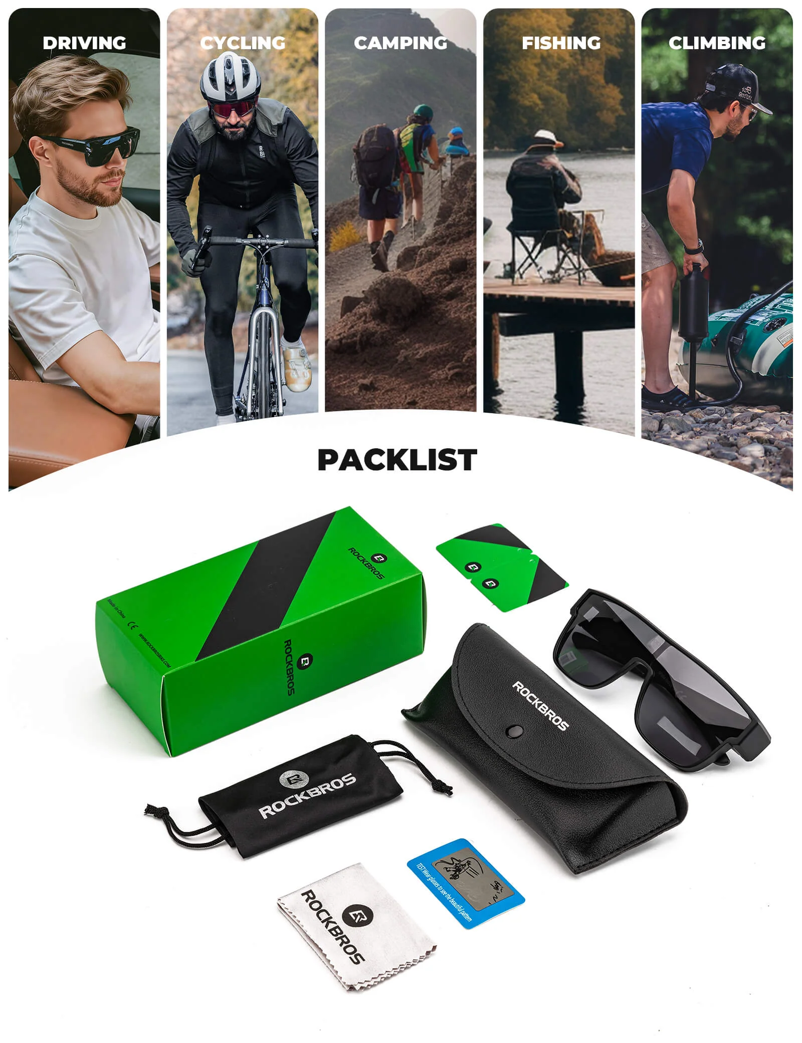 Over-Glass Polarised Cycling Sunglasses Sports Wrap SP304 - Image 20