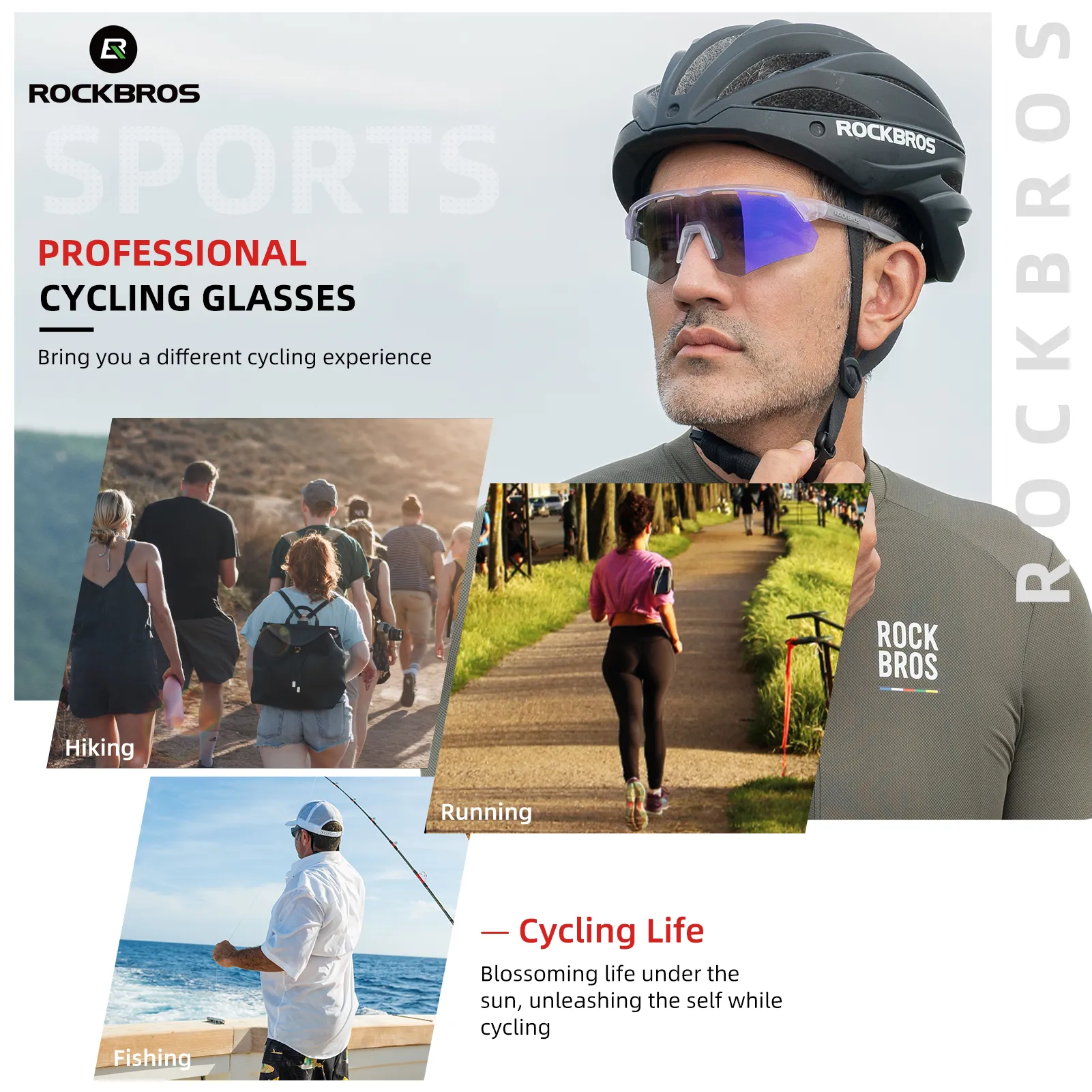 Oversized Photochromic Cycling Sunglasses SP246 - Image 12
