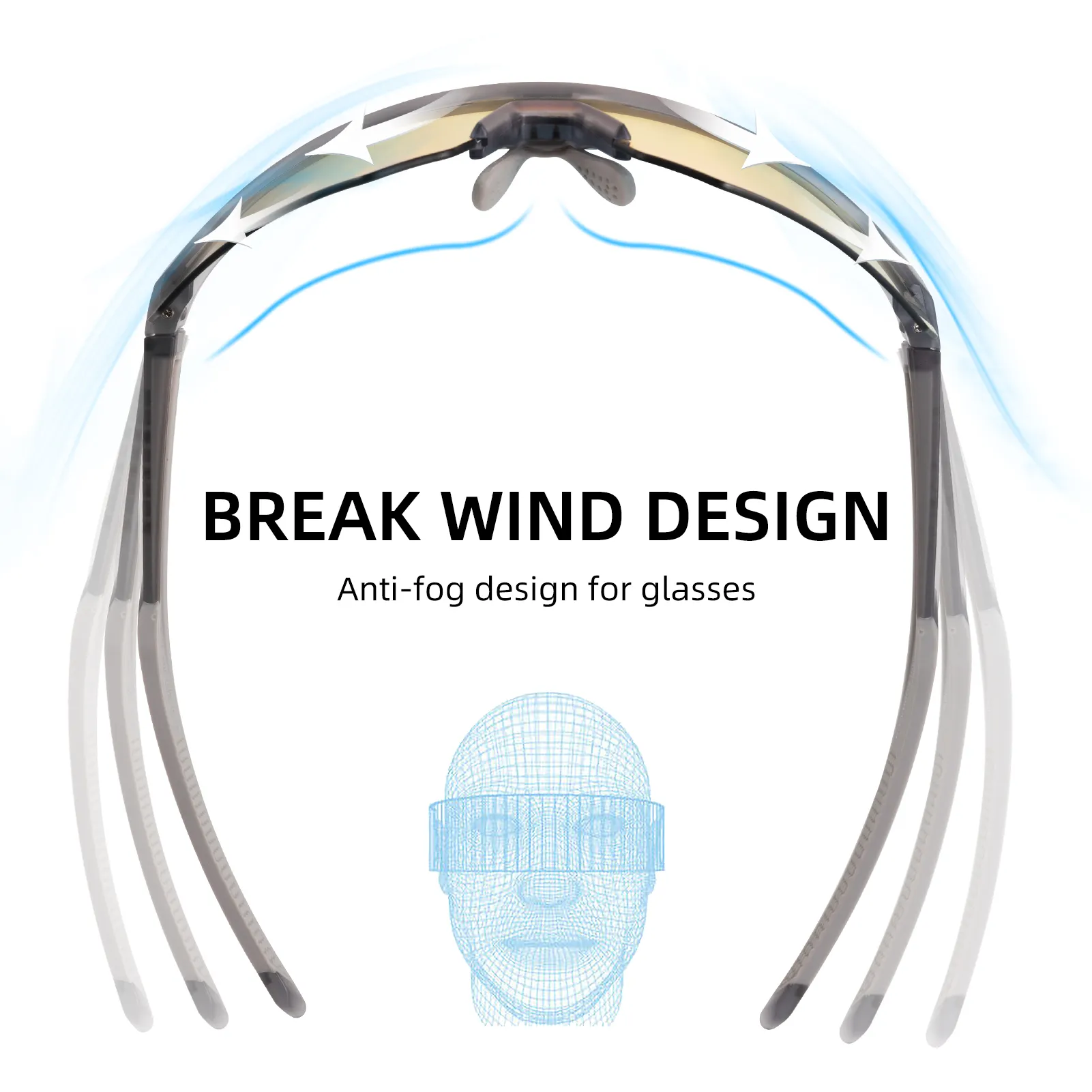Oversized Photochromic Cycling Sunglasses SP246 - Image 3