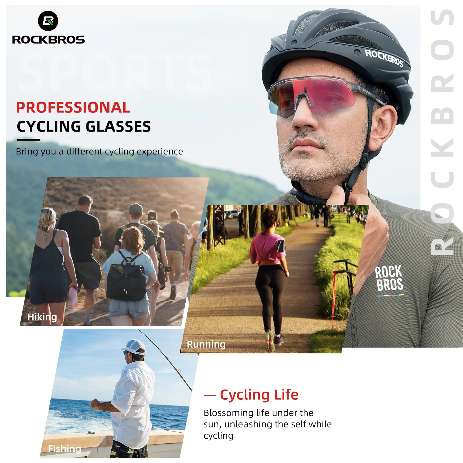 Oversized Photochromic Cycling Sunglasses SP246 - Image 5