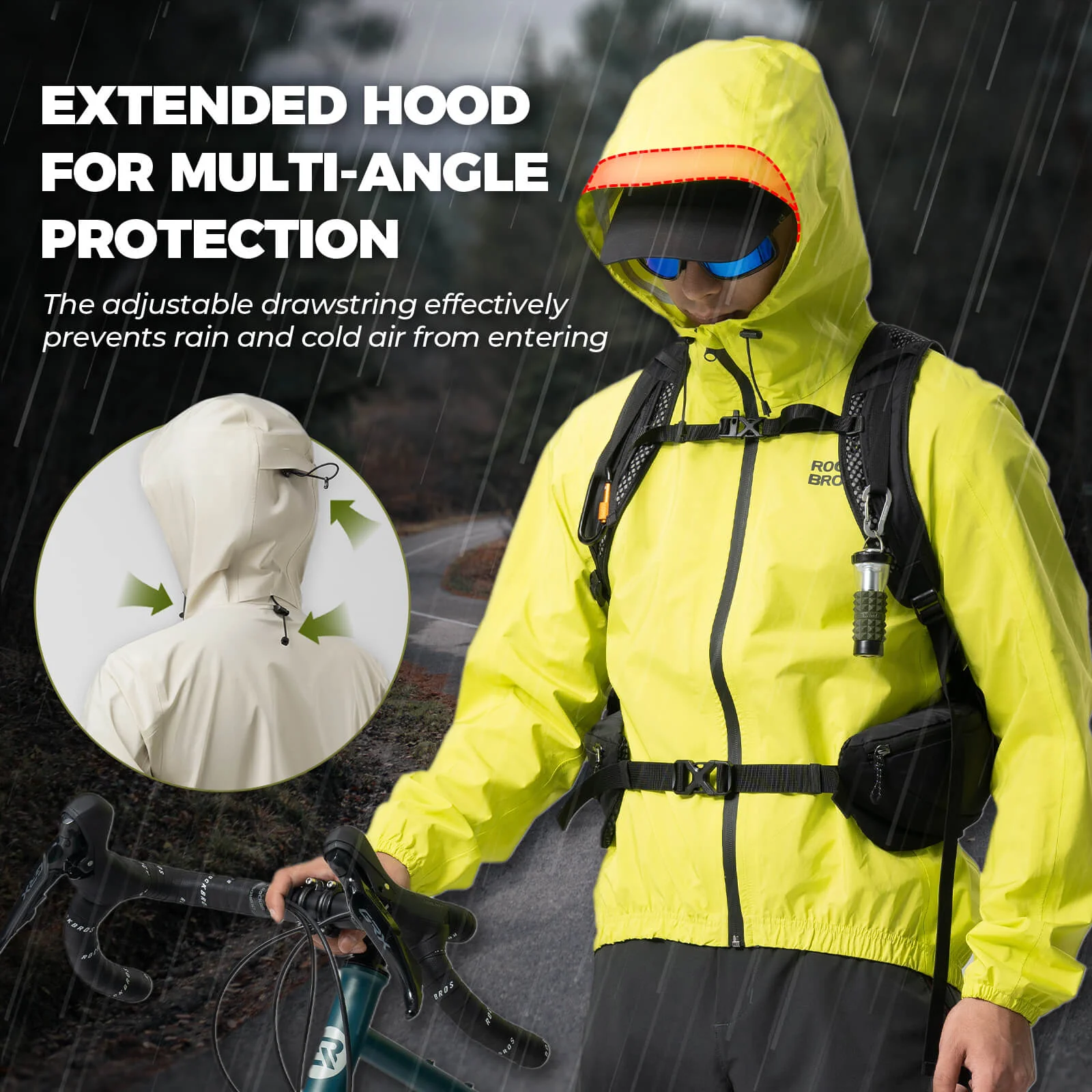 ROCKBROS Performance Waterproof Unisex Cycling Jacket - Image 8