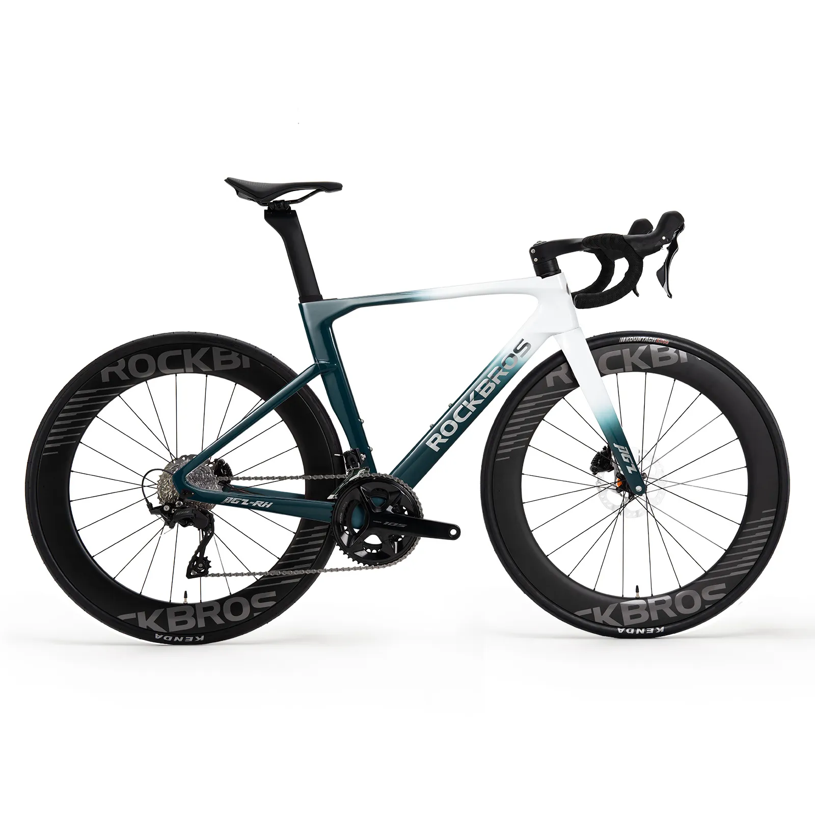 PGZ Carbon Fiber Road Bike Blue/Green