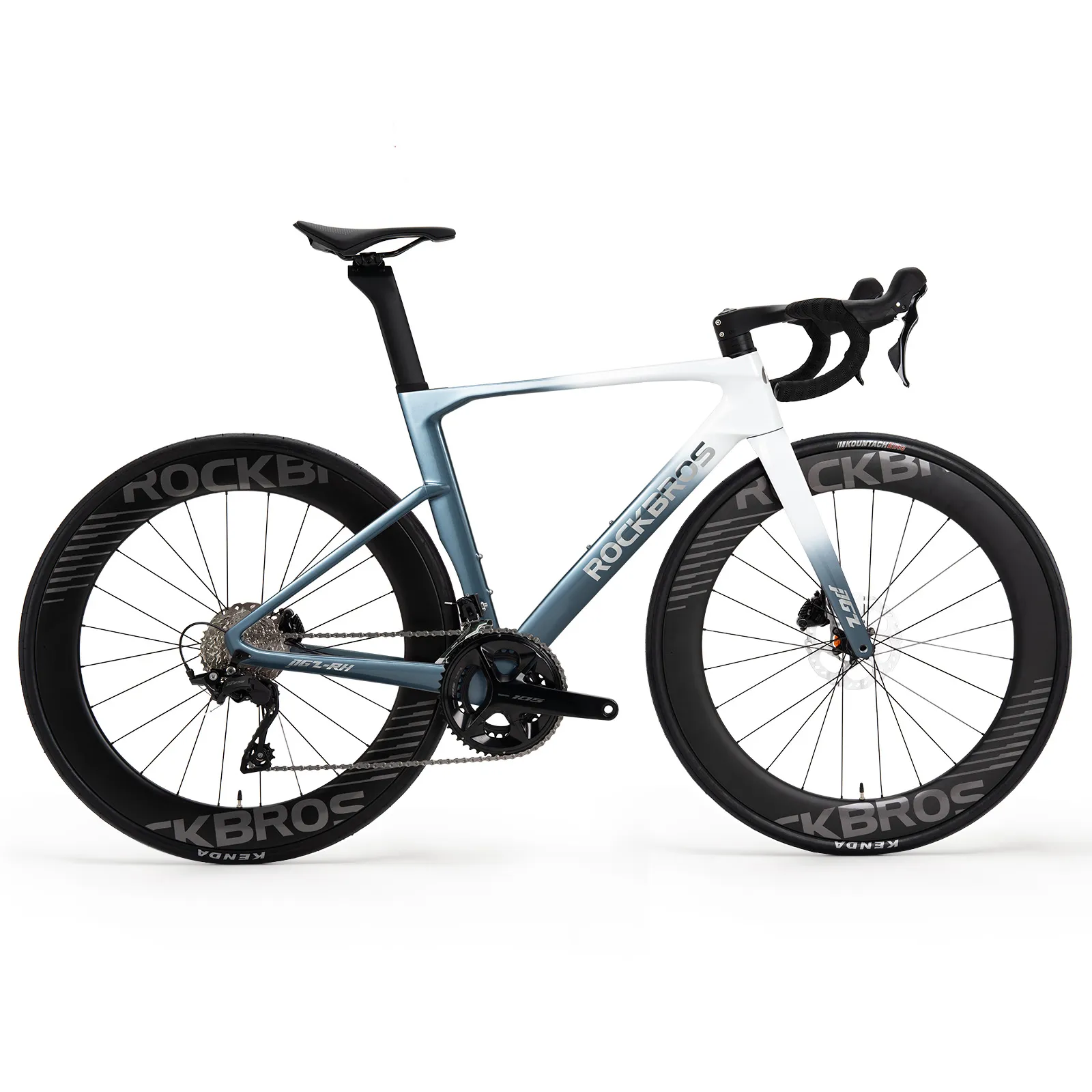 PGZ Carbon Fiber Road Bike Blue/Green - Image 13