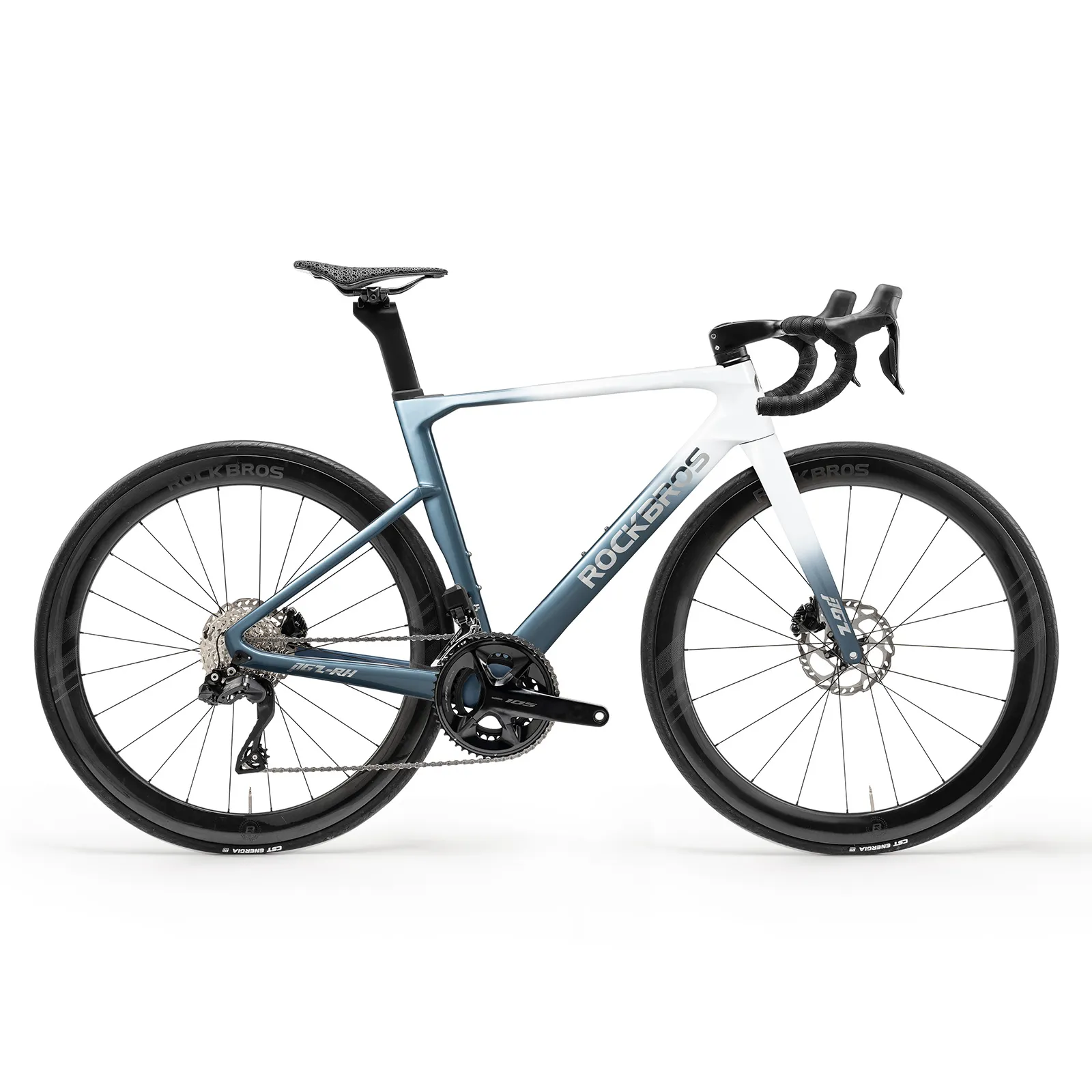 PGZ Carbon Fiber Road Bike Blue/Green - Image 14