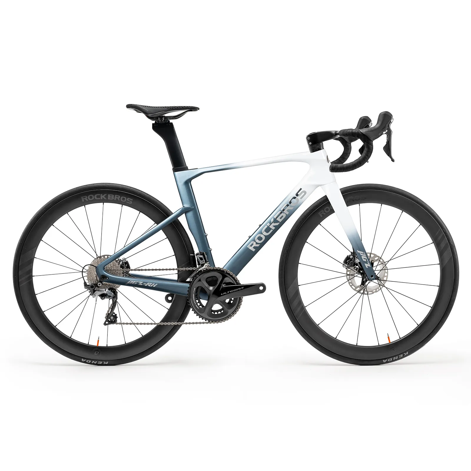 PGZ Carbon Fiber Road Bike Blue/Green - Image 15