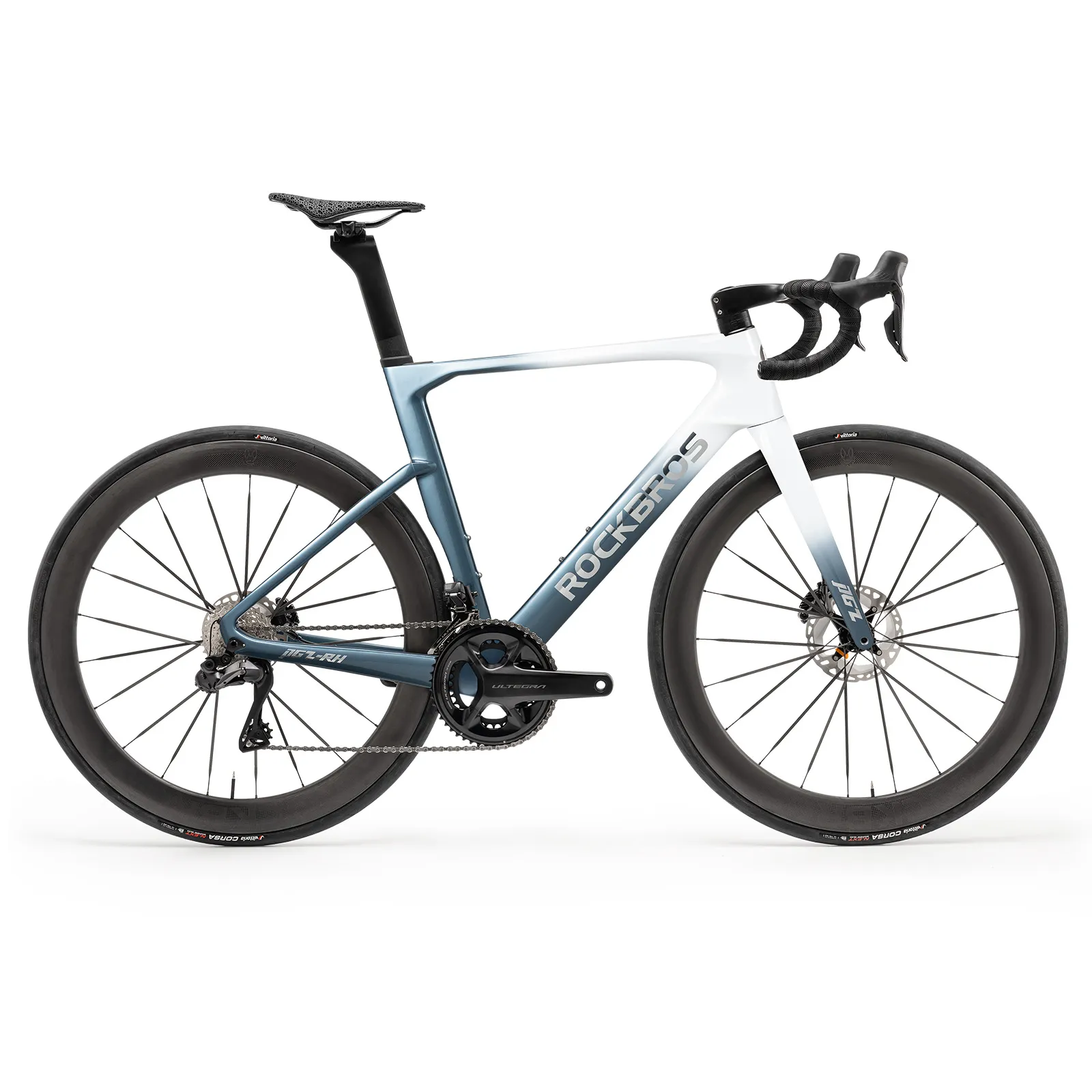 PGZ Carbon Fiber Road Bike Blue/Green - Image 16
