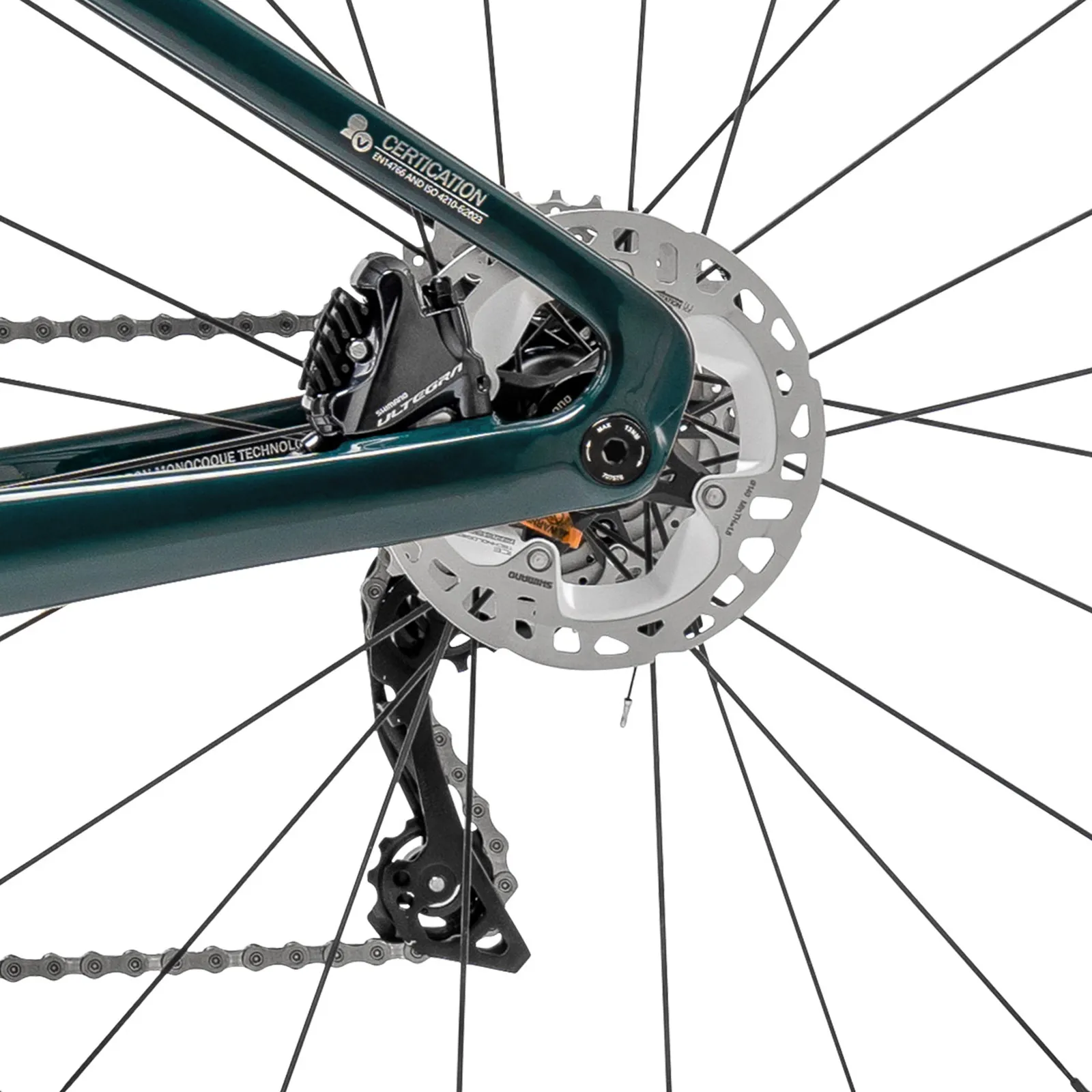 PGZ Carbon Fiber Road Bike Blue/Green - Image 8